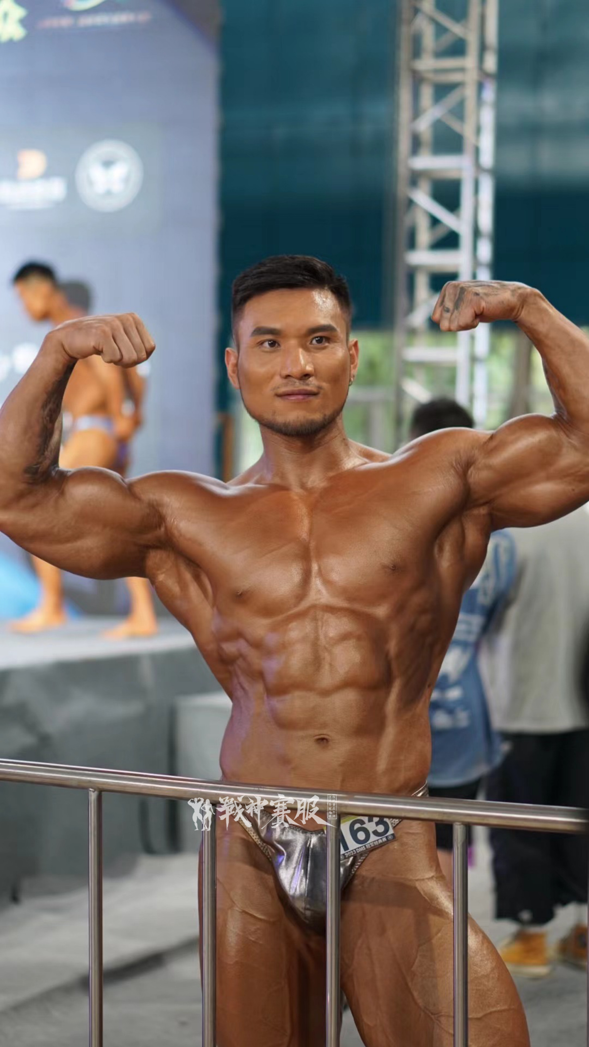 BB-K21 "Gun" Posing Trunk for Bodybuilding ProSuits Dashan Wang