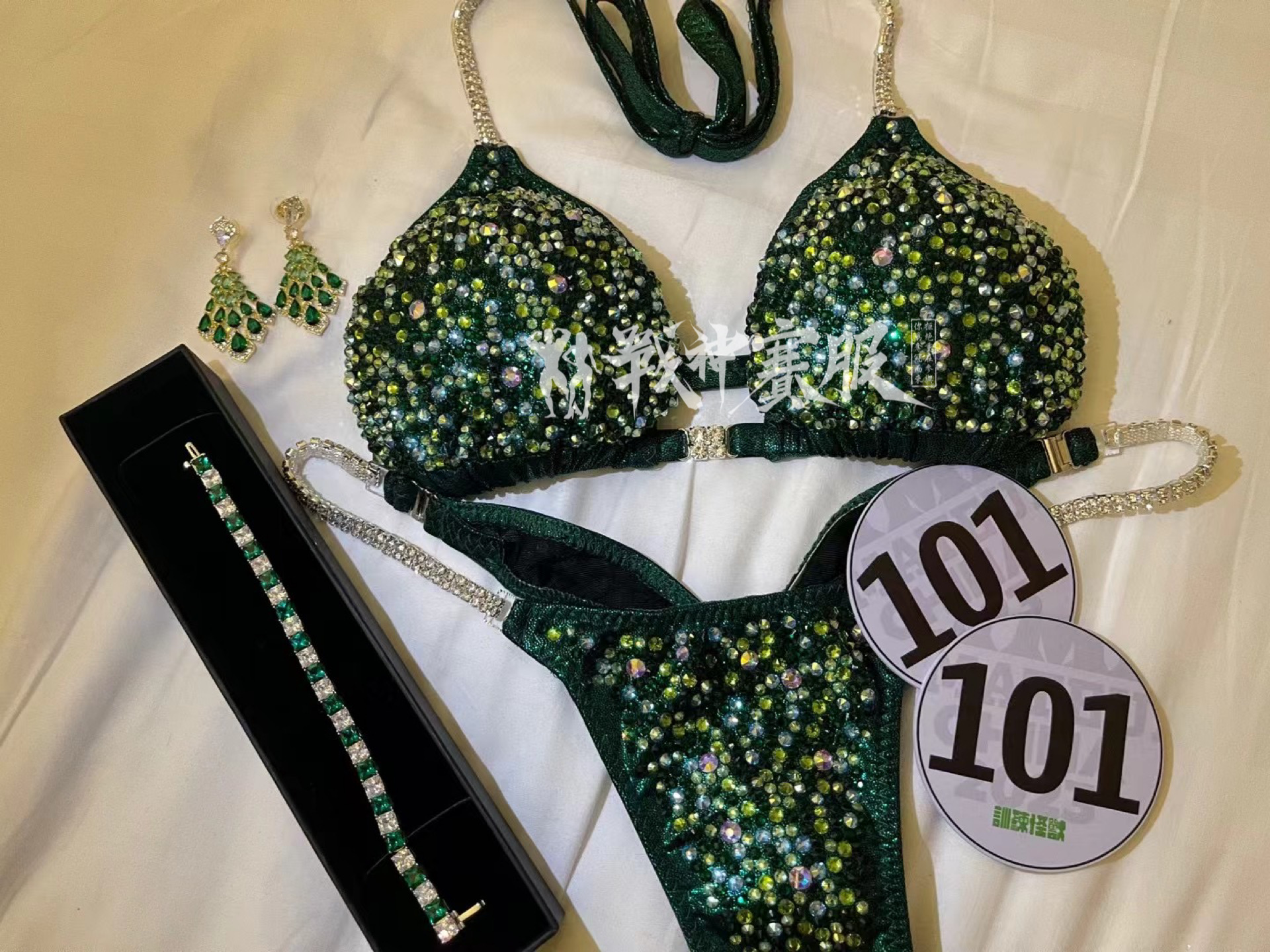 BK6-005 Competition Bikini Custom-Made for Bikini and Wellness ProSuits Mengru Zhang