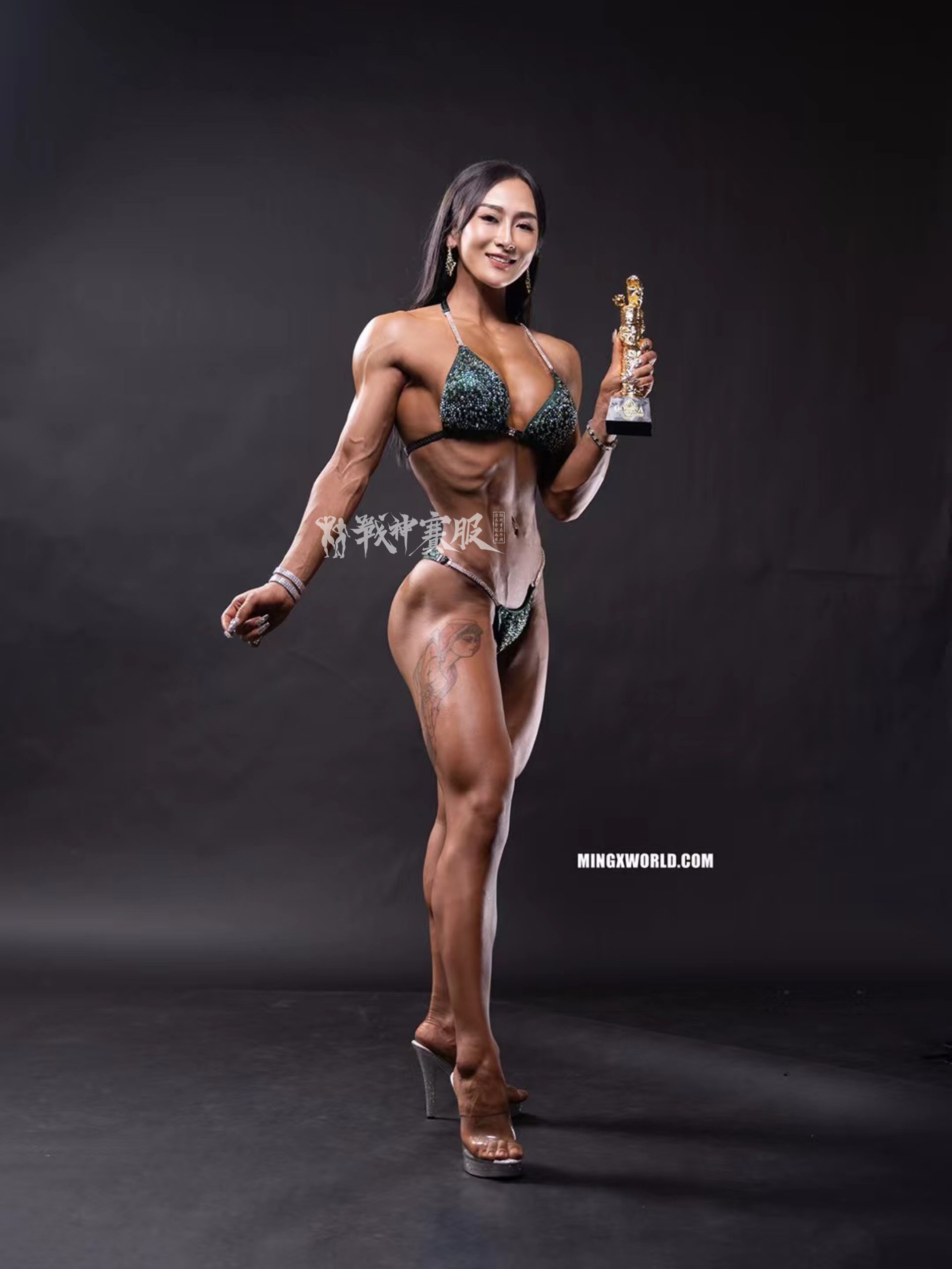 BK6-005 Competition Bikini Custom-Made for Bikini and Wellness ProSuits Mengru Zhang