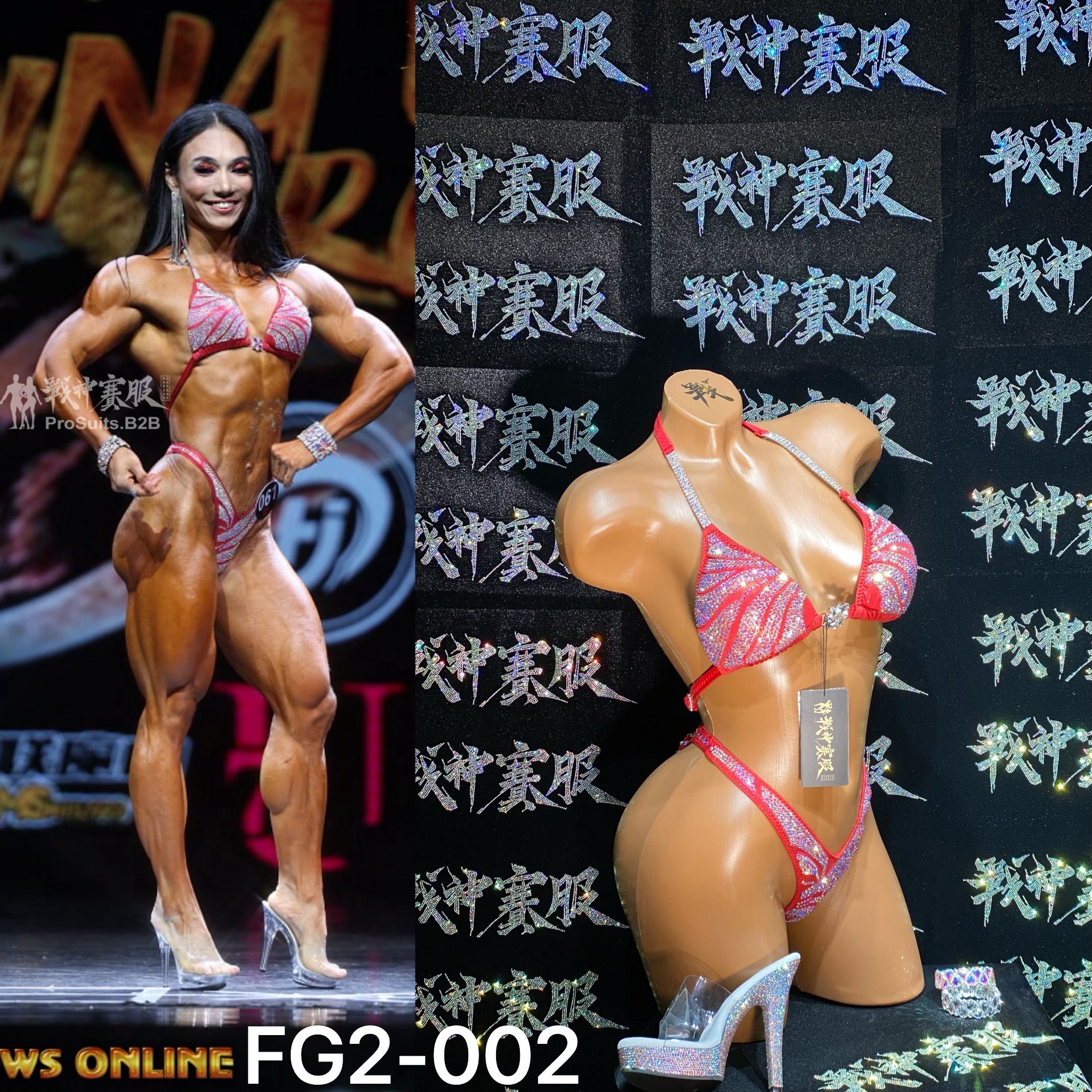 FG2-002 Competition Bikini Custom-Made for Figure/WP/WBB ProSuits