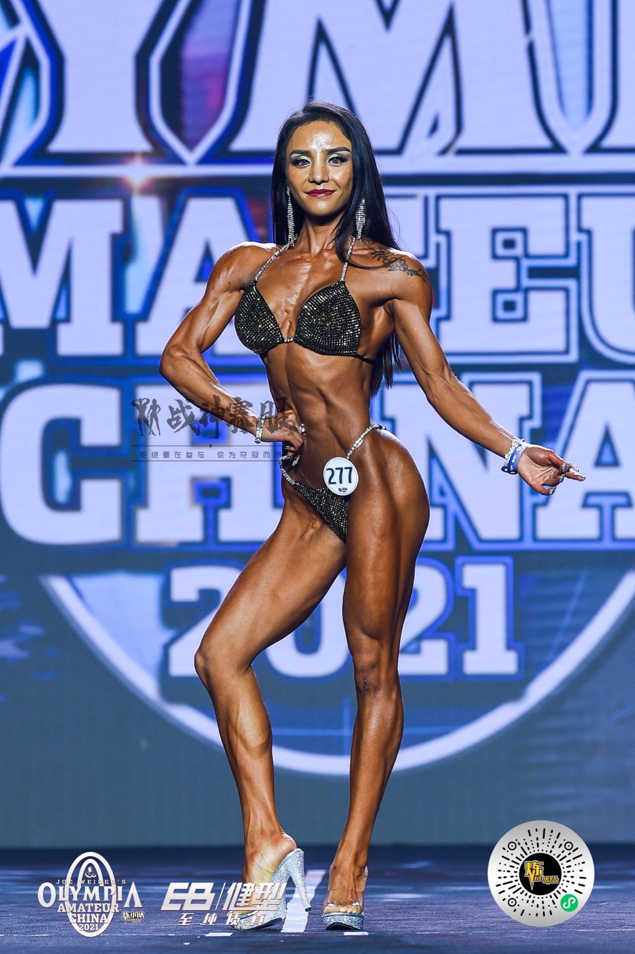 BK1-017 Competition Bikini Custom-Made for Bikini and Wellness ProSuits Xinyi Chen