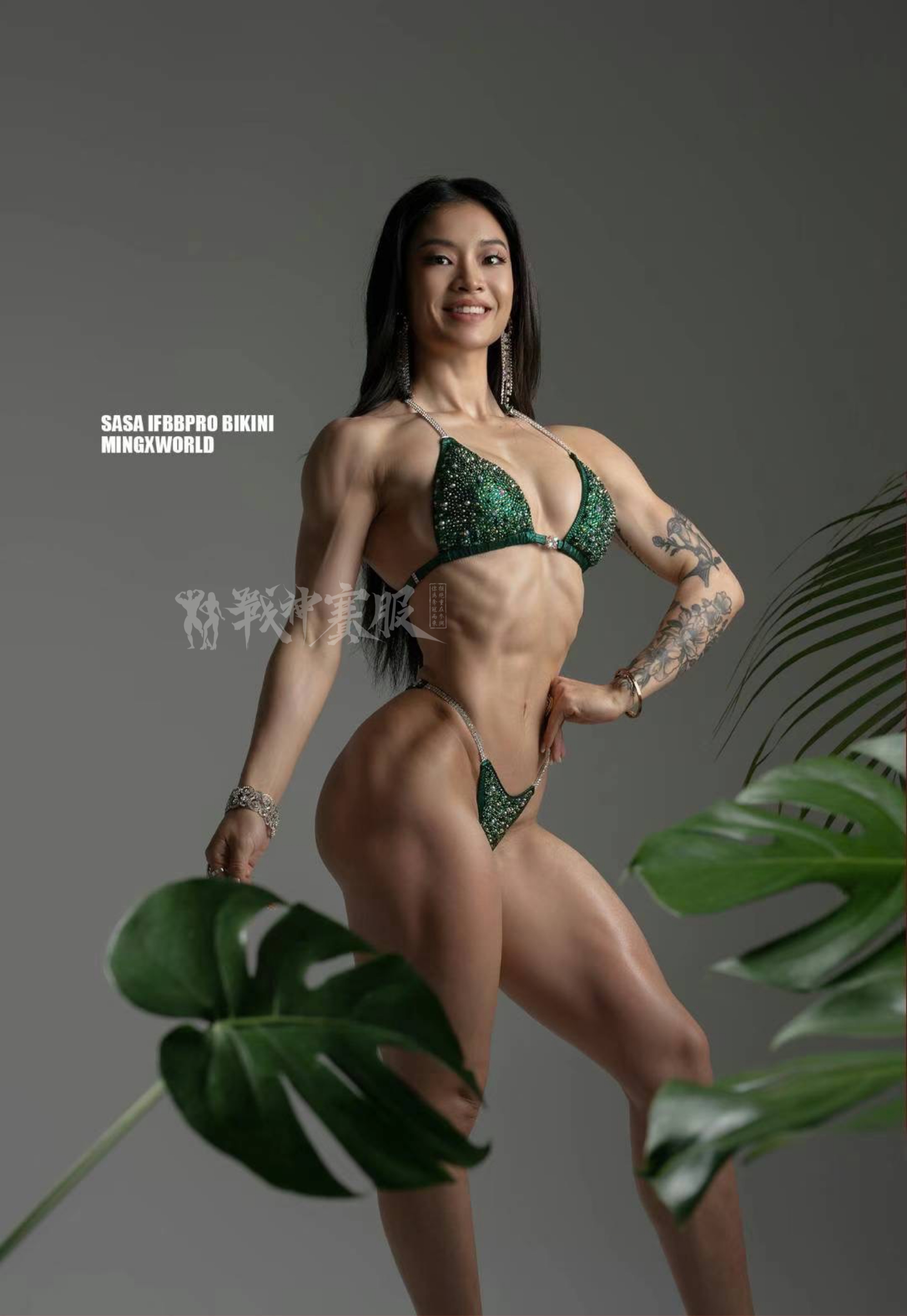 BK6-062 Competition Bikini Custom-Made for Bikini and Wellness ProSuits Sasa He