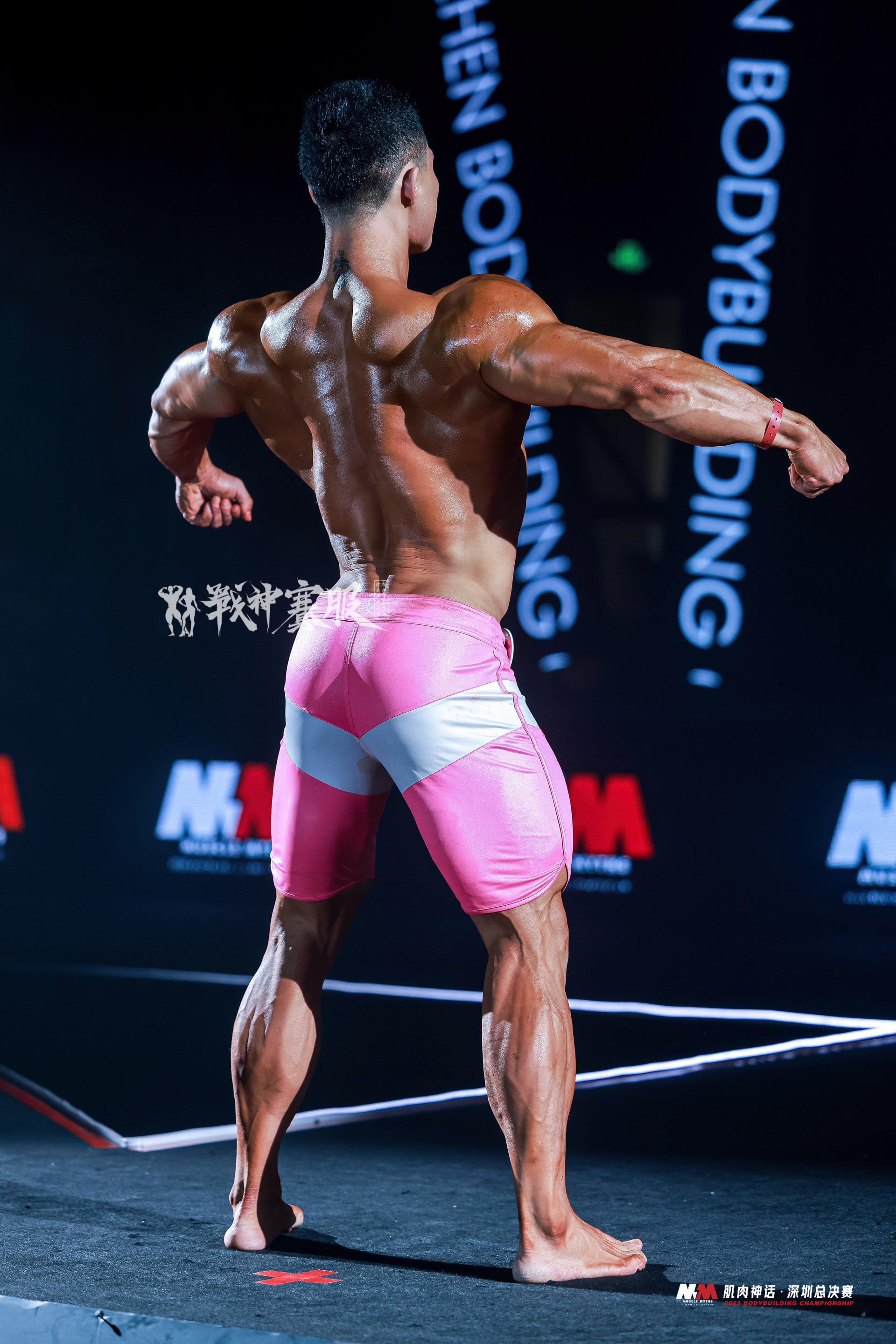 MP058 Boardshorts Custom-Made for Men's Physique ProSuits Jie Luo