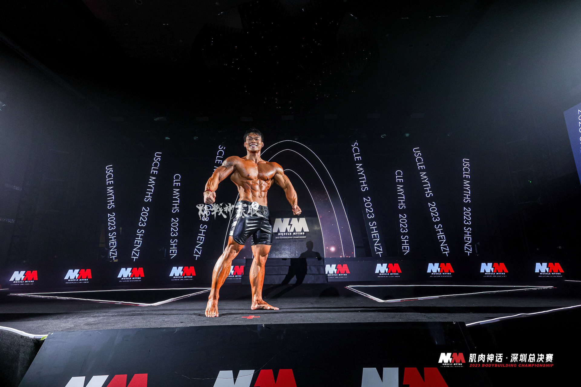 MP144 Boardshorts Custom-Made for Men's Physique ProSuits Xiaokang Wang