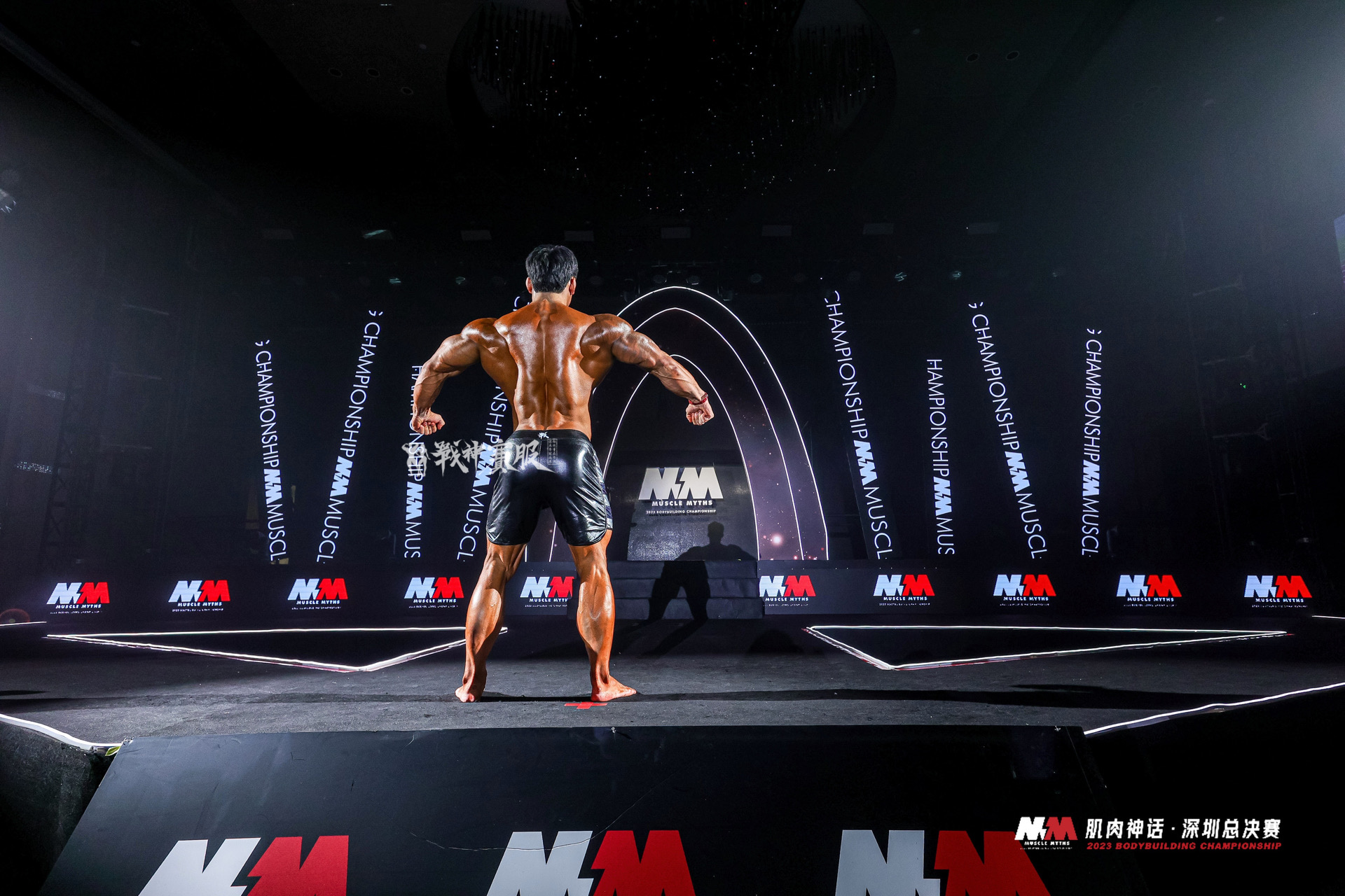 MP144 Boardshorts Custom-Made for Men's Physique ProSuits Xiaokang Wang