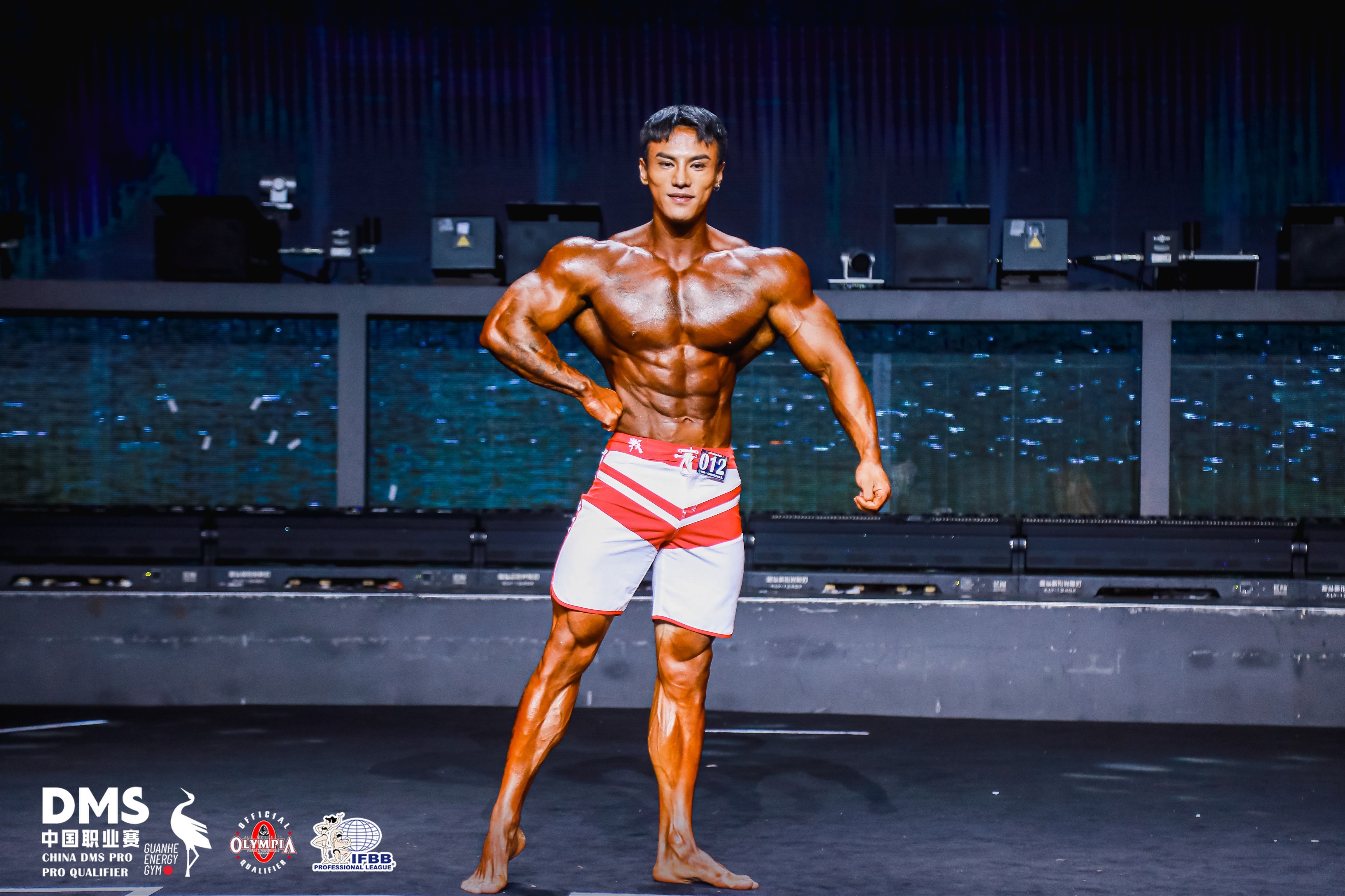 MP172 Boardshorts Custom-Made for Men's Physique ProSuits Yiqu Huang