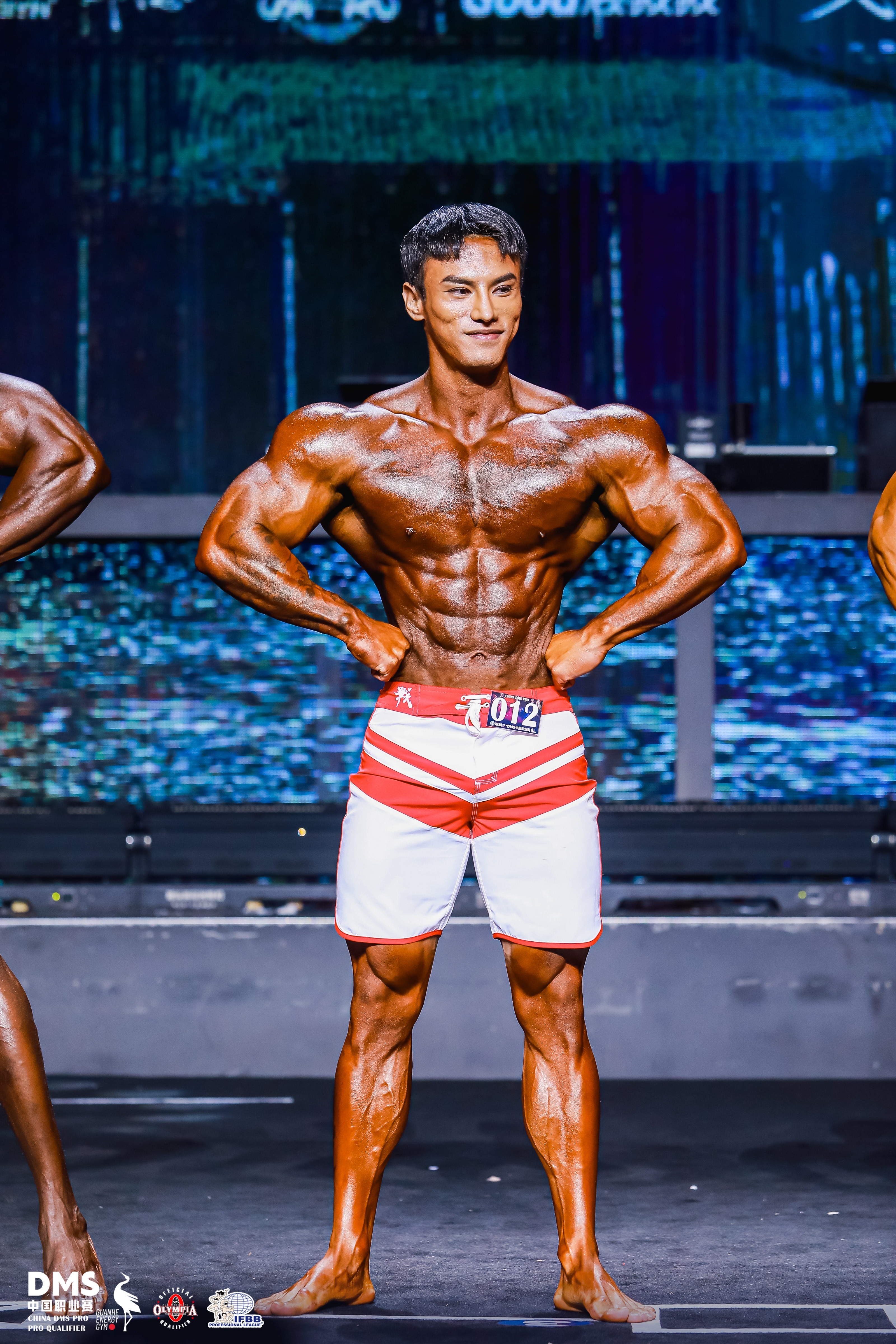 MP172 Boardshorts Custom-Made for Men's Physique ProSuits Yiqu Huang