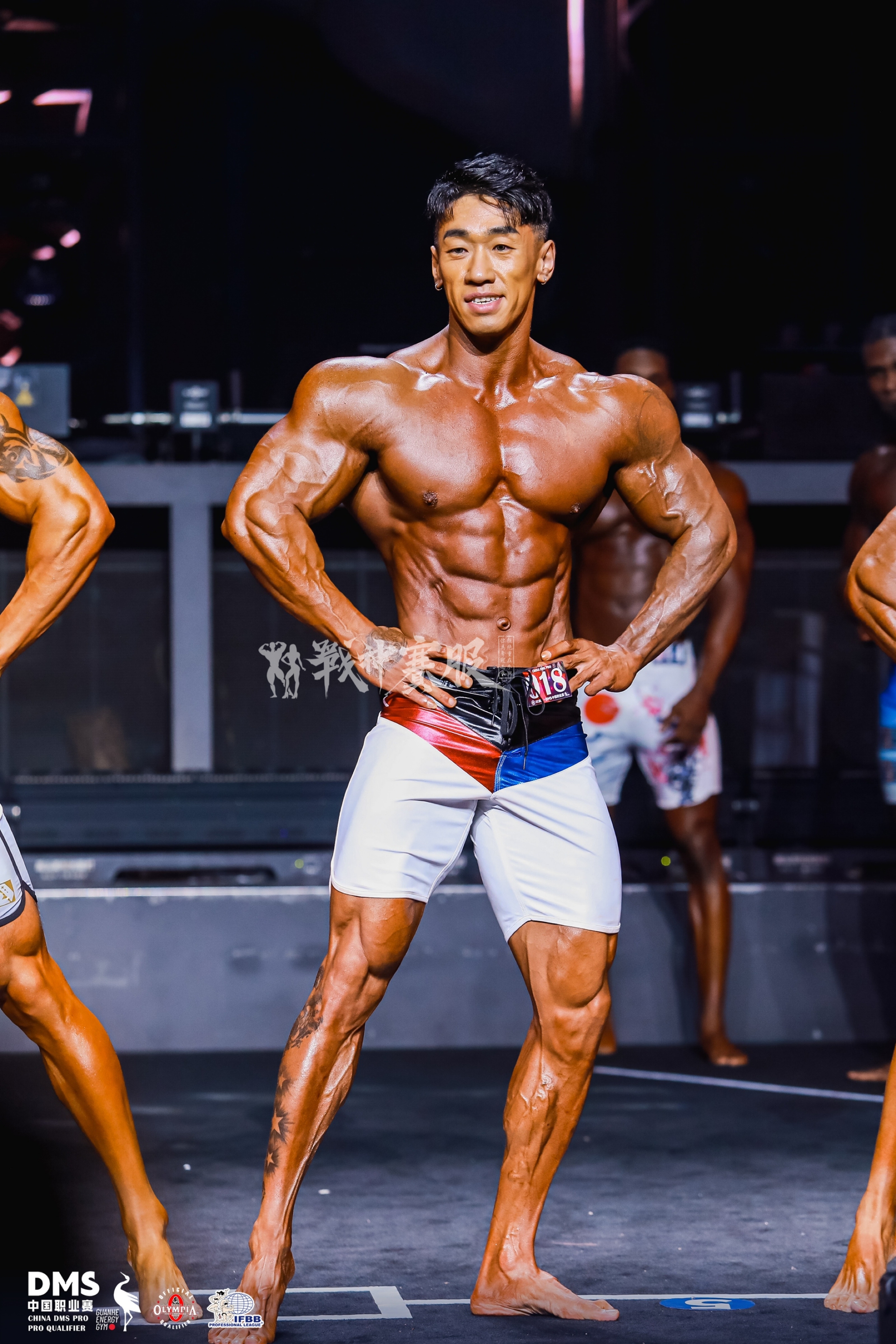 MP172 Boardshorts Custom-Made for Men's Physique ProSuits Yang Han