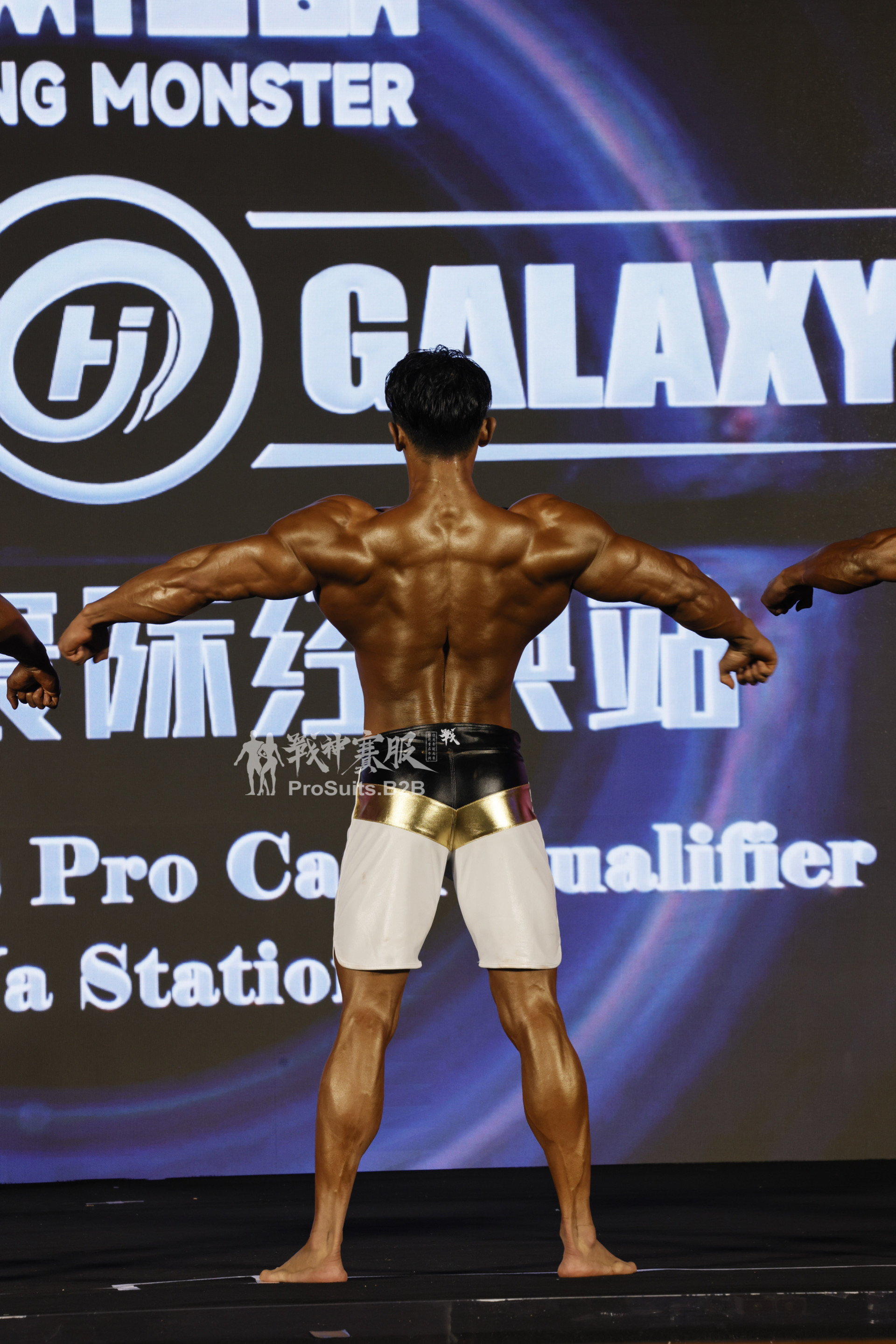 MP133 Boardshorts Custom-Made for Men's Physique ProSuits Yelong Jiang
