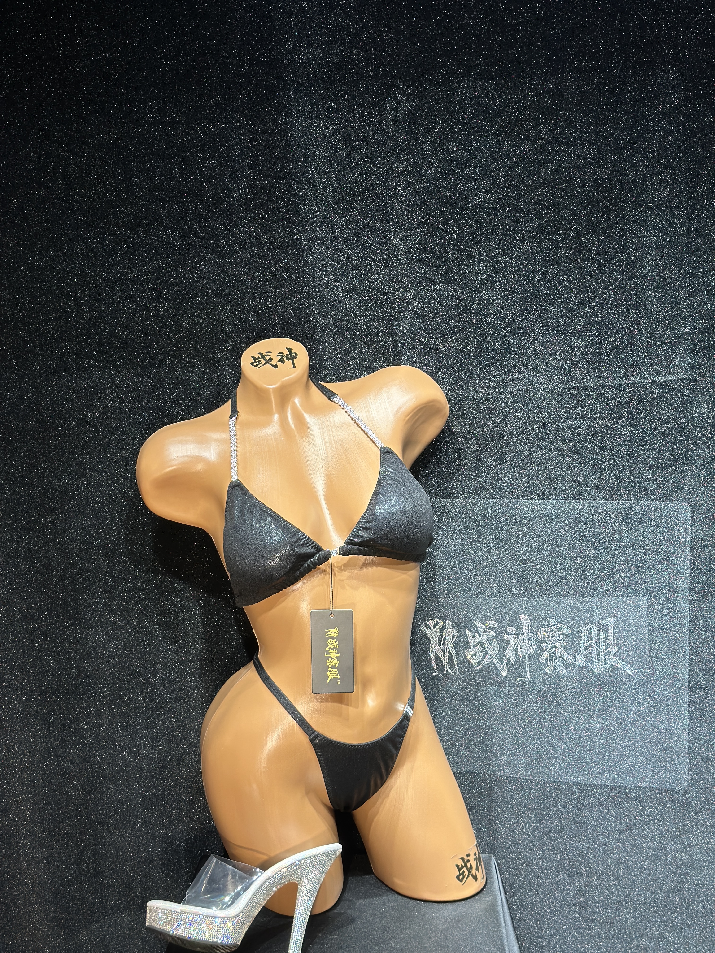 PB-G14 “The Black” Posing Bikini Custom-Made ProSuits