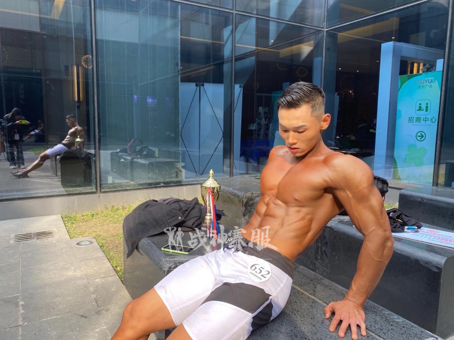 MP062 Boardshorts Custom-Made for Men's Physique ProSuits Guanghui Song