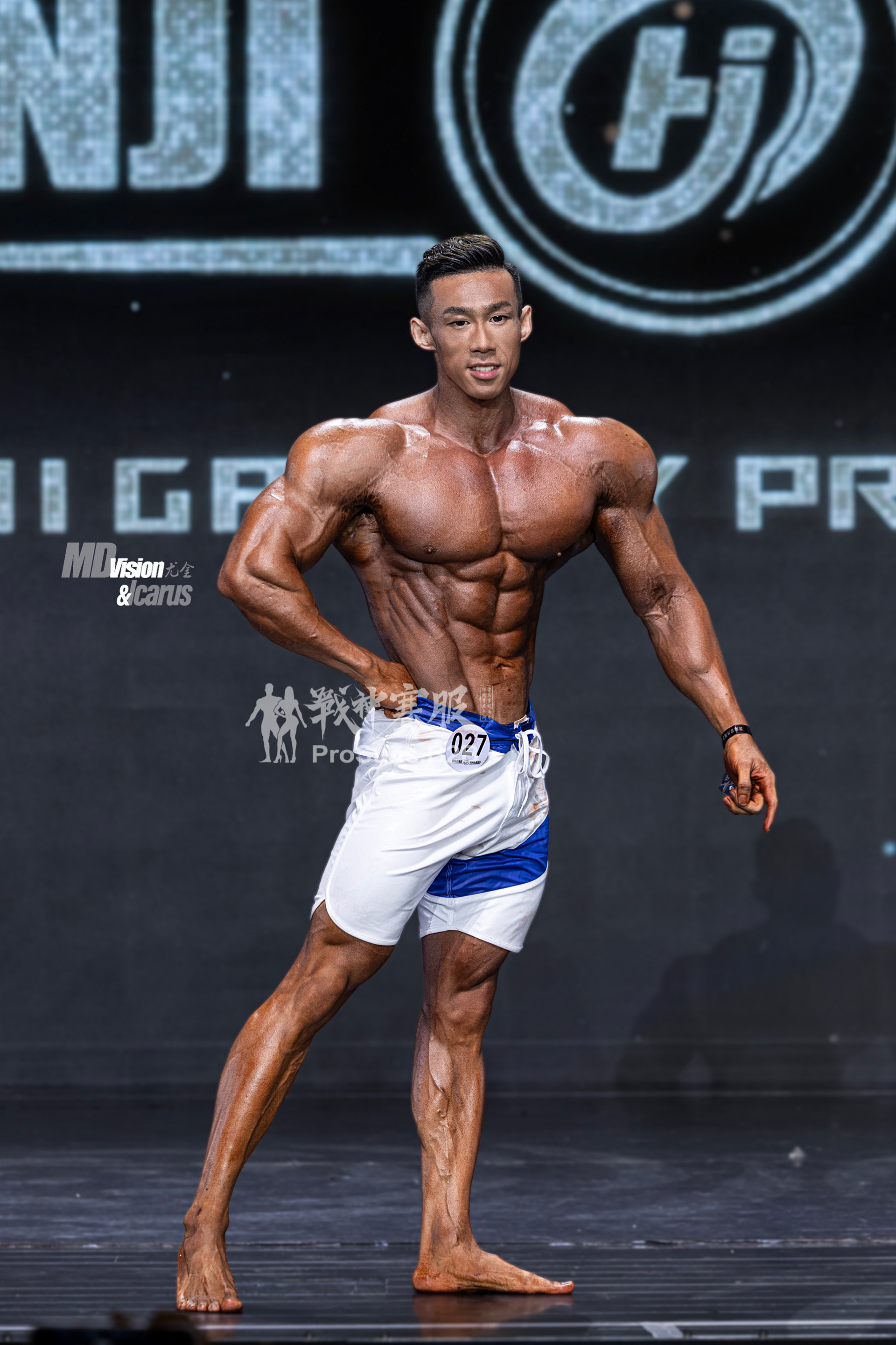 MP070 Boardshorts Custom-Made for Men's Physique ProSuits Kai Rui