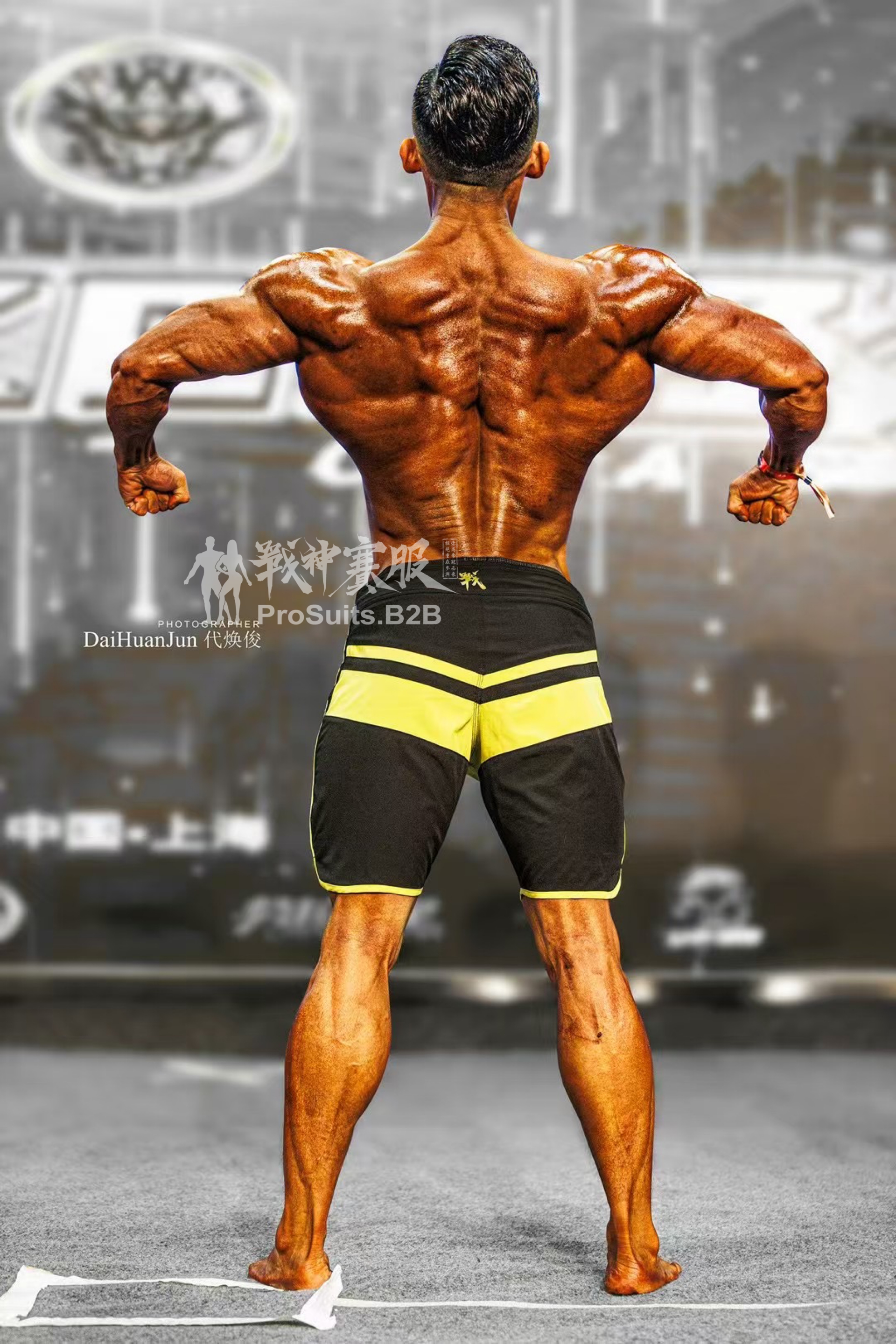 MP035 Boardshorts Custom-Made for Men's Physique ProSuits Xi Dai