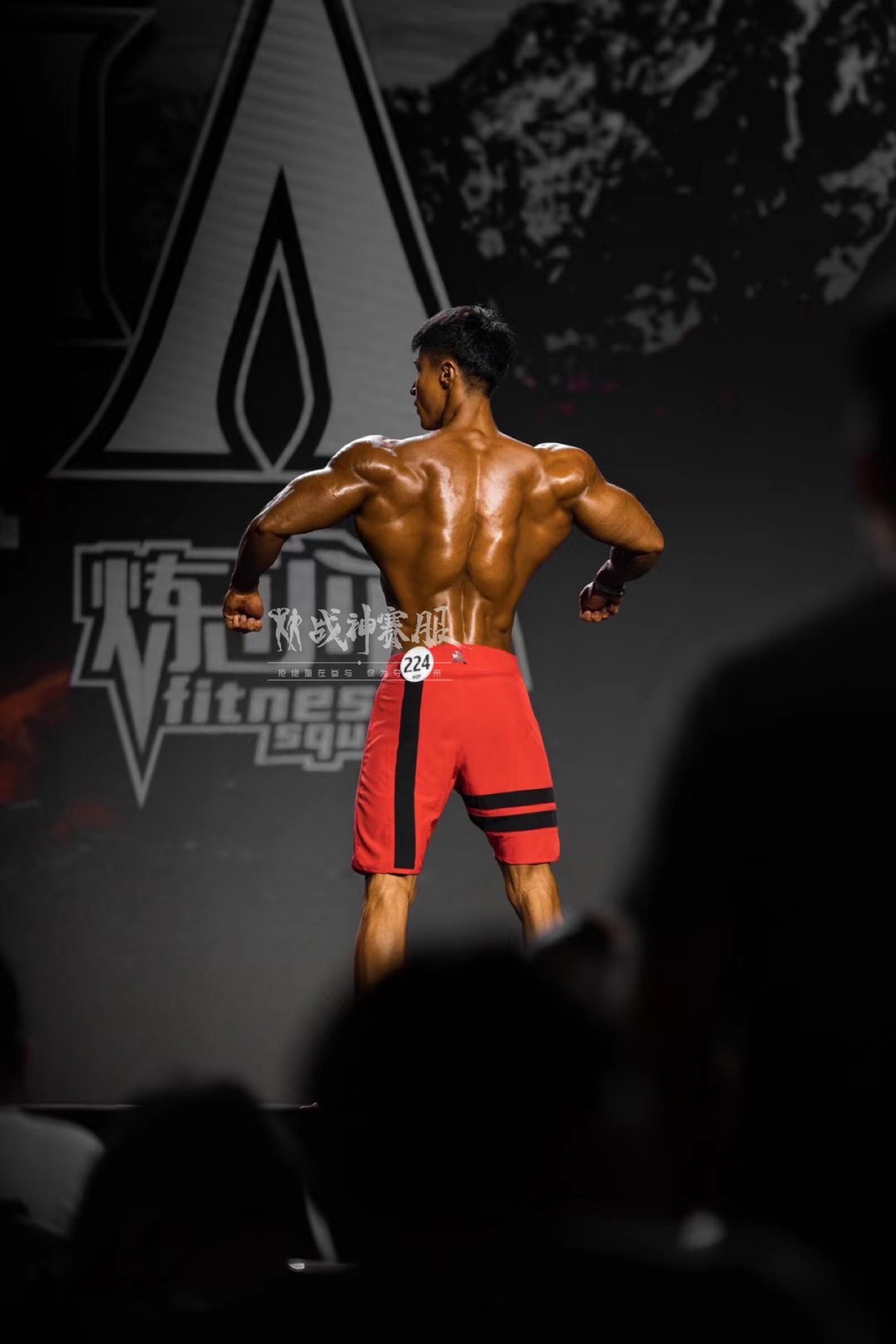 MP027 Boardshorts Custom-Made for Men's Physique ProSuits Yiqu Huang