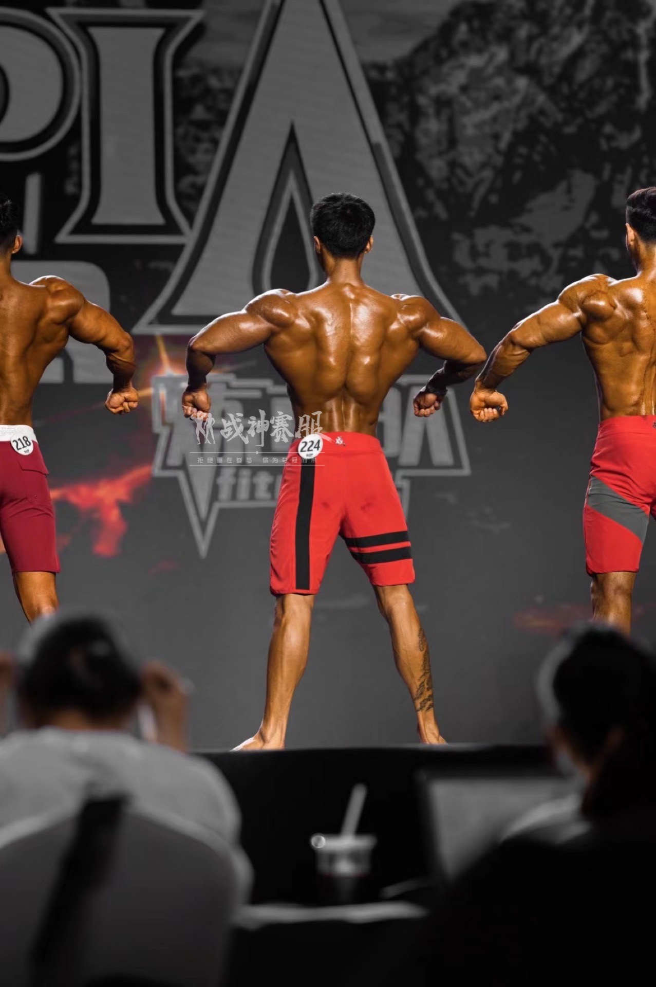 MP027 Boardshorts Custom-Made for Men's Physique ProSuits Yiqu Huang