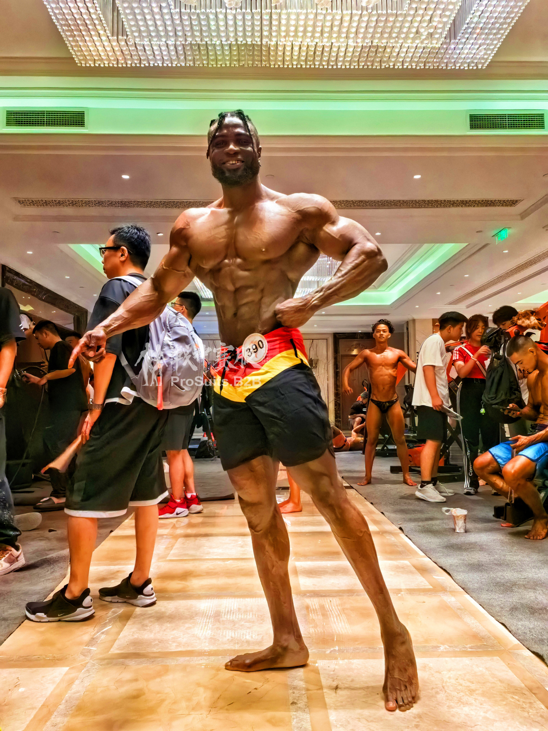 MP049 Boardshorts Custom-Made for Men's Physique ProSuits Feilikesi Famuwagun