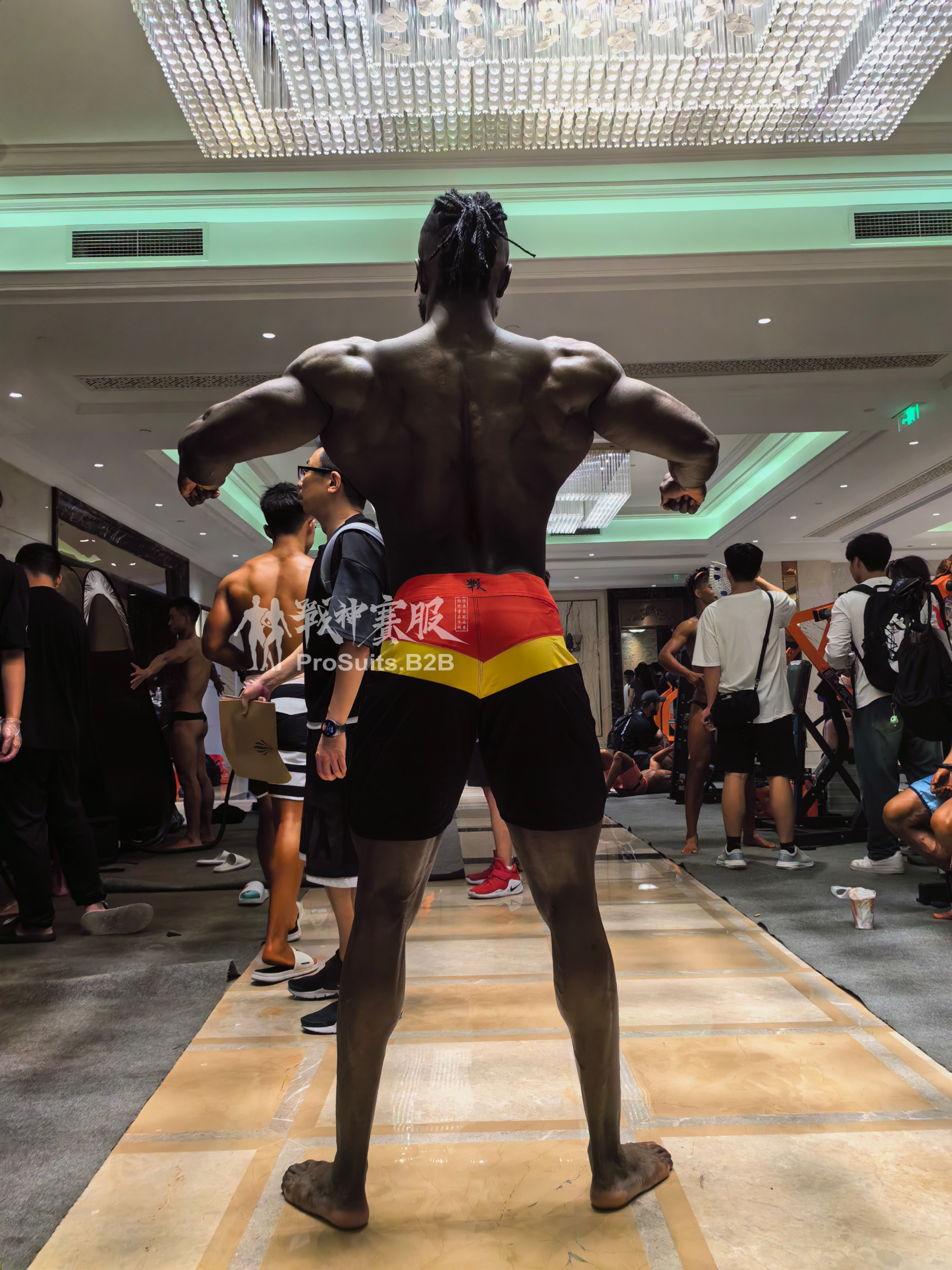 MP049 Boardshorts Custom-Made for Men's Physique ProSuits Feilikesi Famuwagun