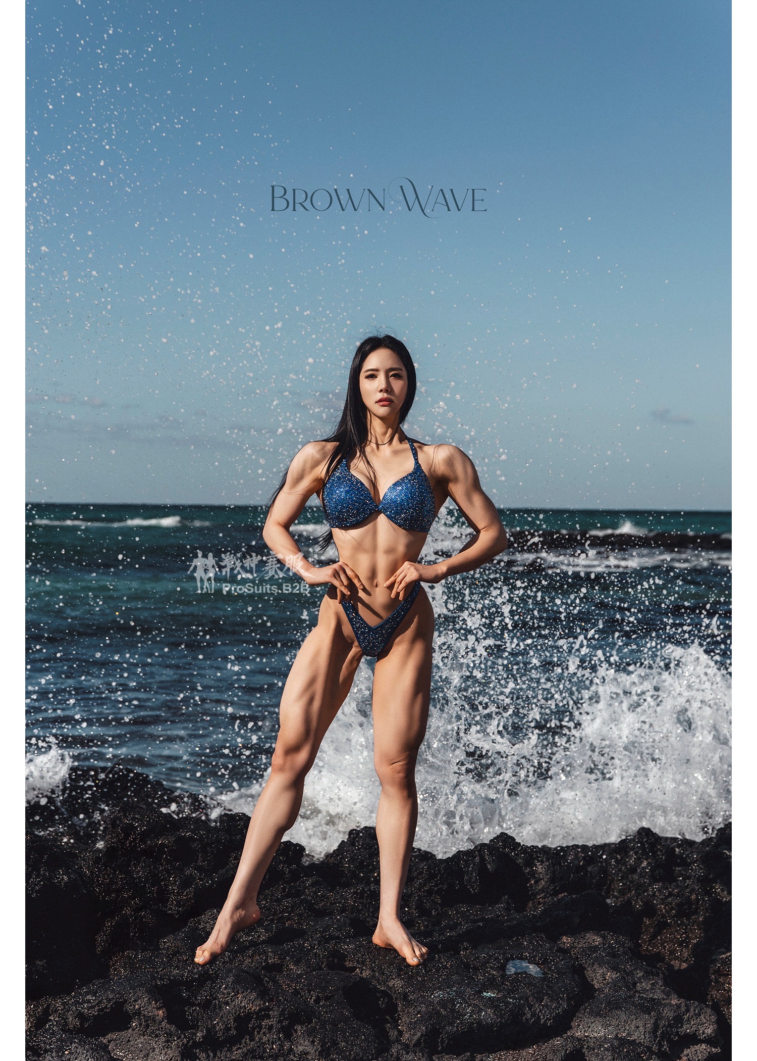 BK6-015 Competition Bikini Custom-Made Elite Underwire ProSuits Yaelin Lee