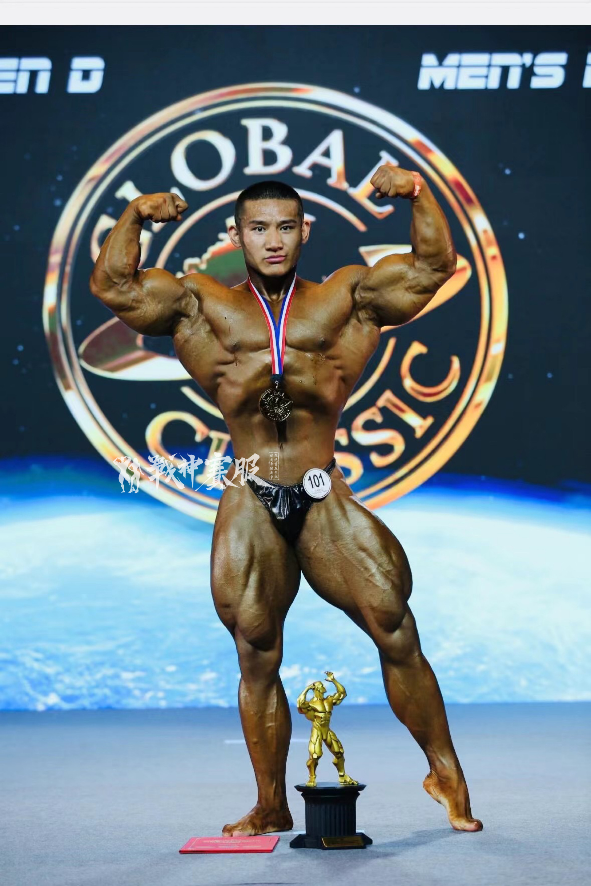 BB-K17 "Liquid Black" Posing Trunk for Bodybuilding ProSuits Zhaofeng He