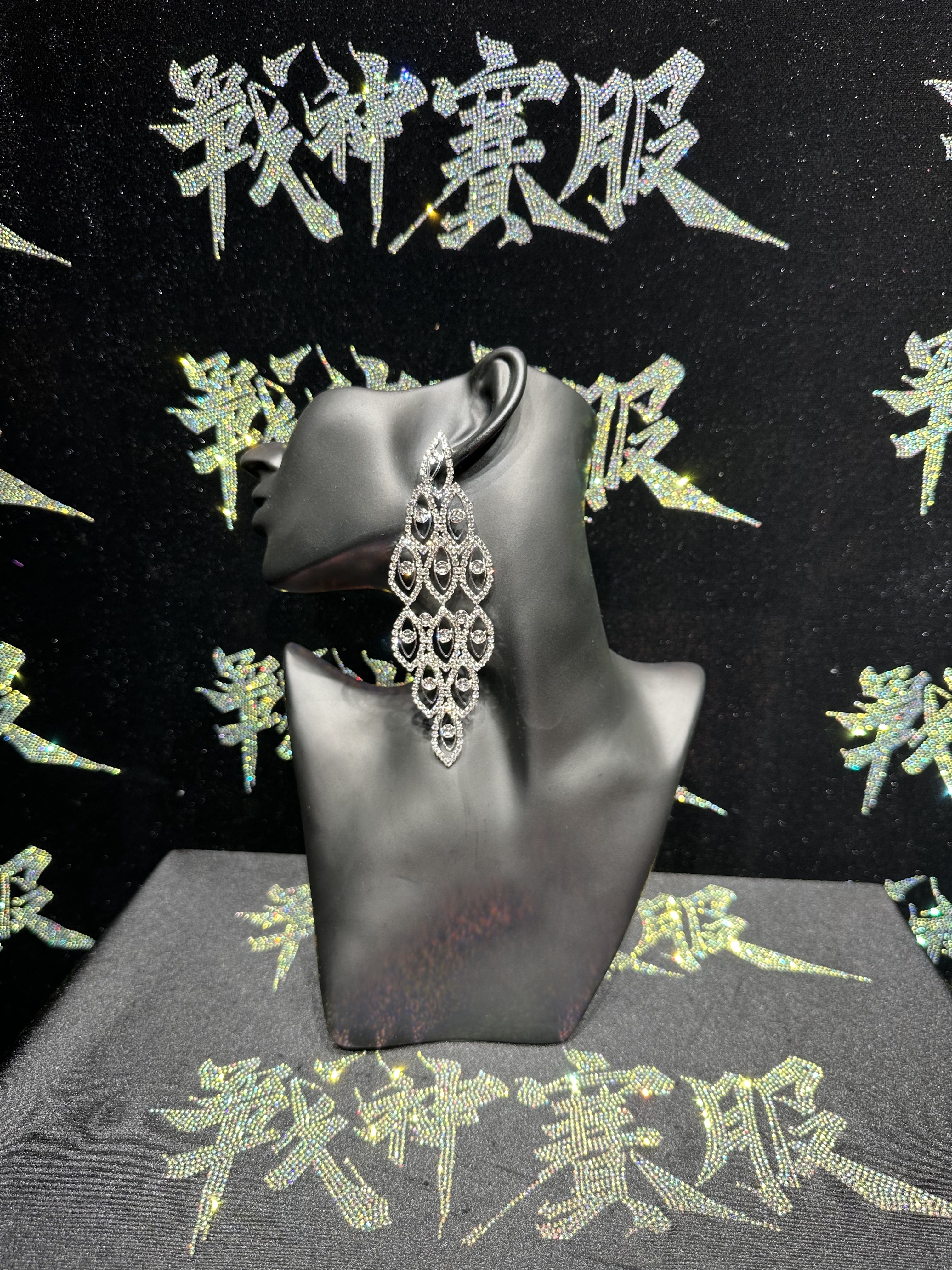 PE01 Rhinestone Earrings for Bikini Competitions Jewelry by ProSuits