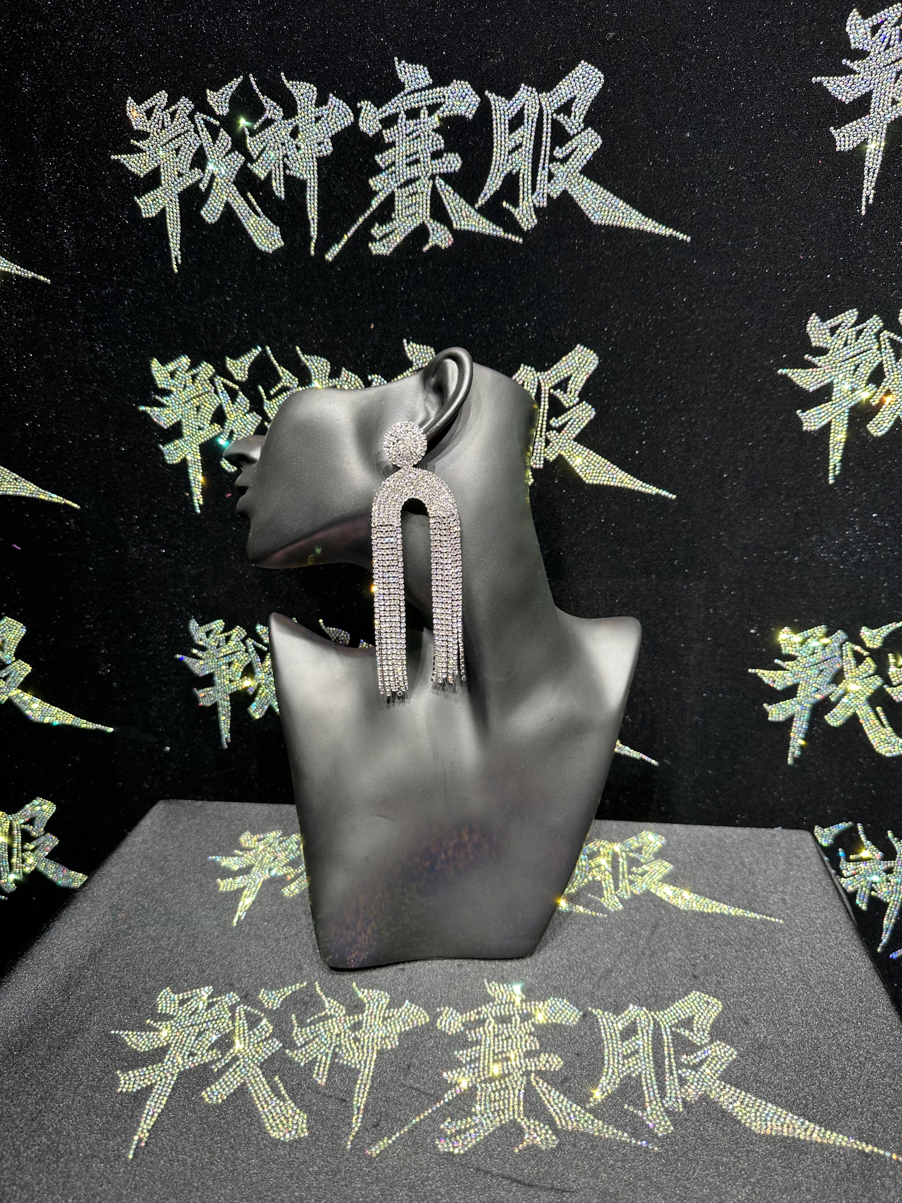 PE16 Rhinestone Earrings for Bikini Competitions Jewelry by ProSuits