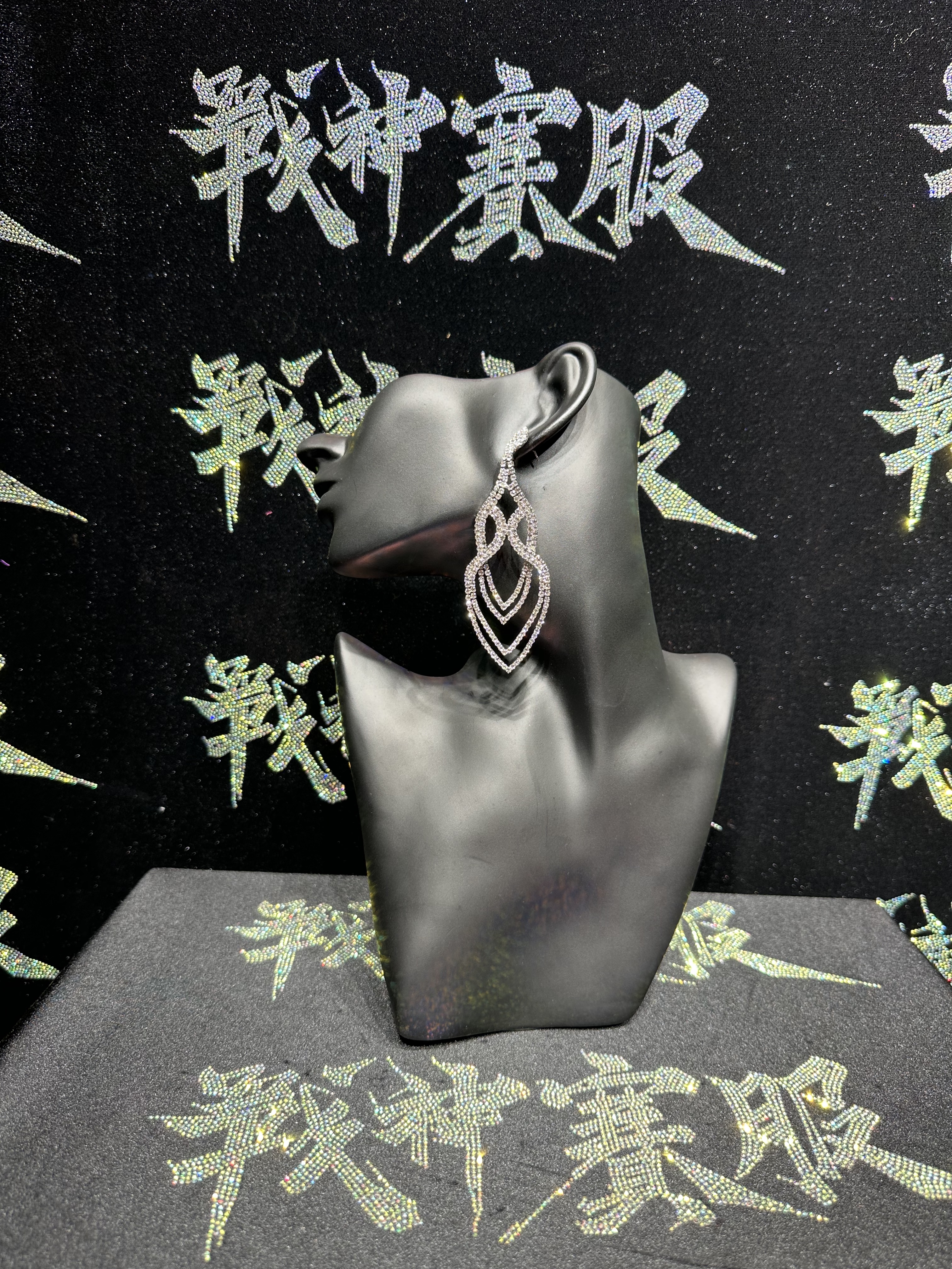 PE05 Rhinestone Earrings for Bikini Competitions Jewelry by ProSuits