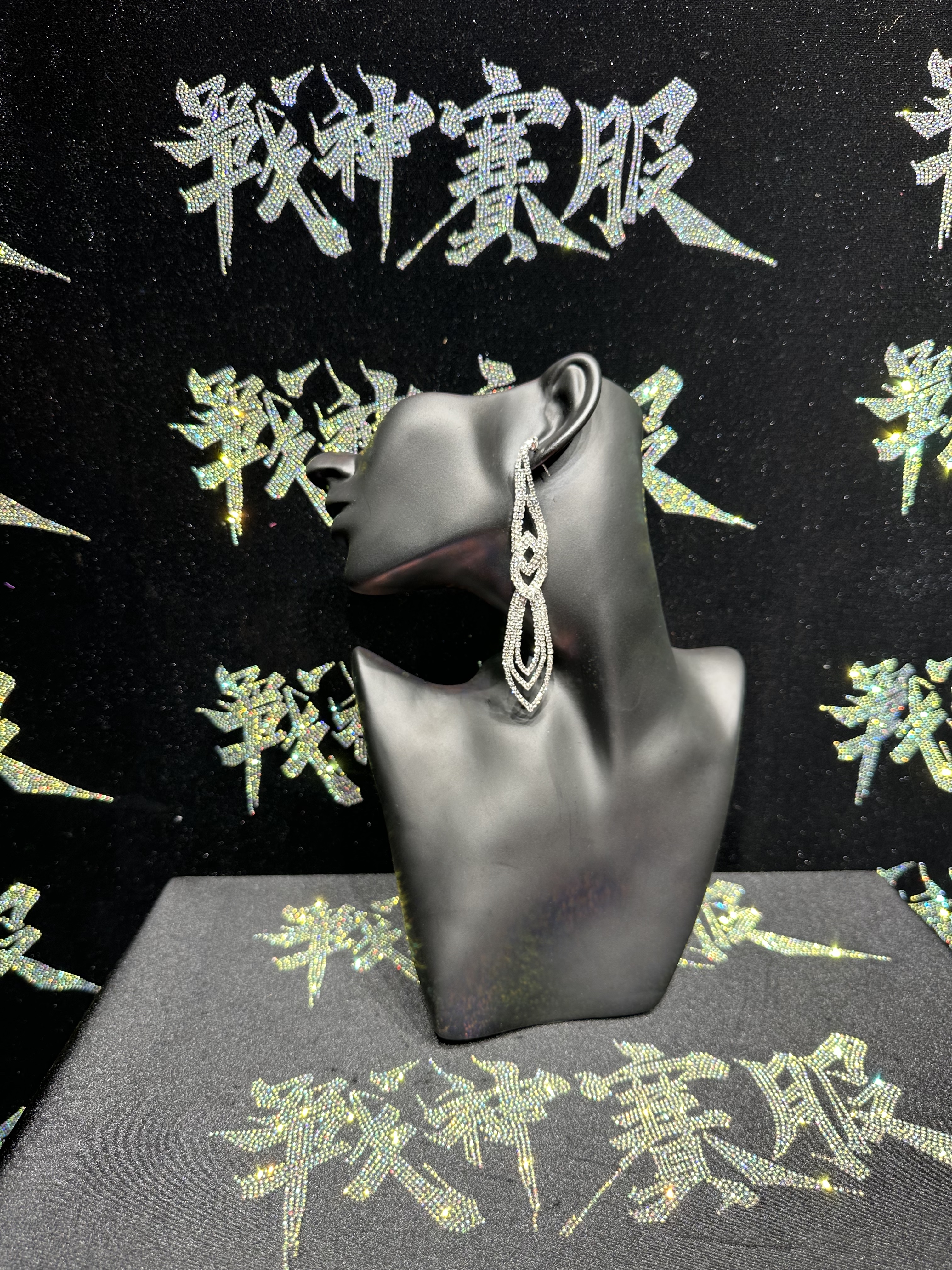 PE06 Rhinestone Earrings for Bikini Competitions Jewelry by ProSuits