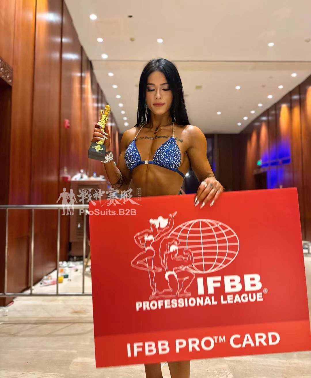 BK6-051 Competition Bikini Custom-Made for Bikini and Wellness ProSuits Baoru Lu