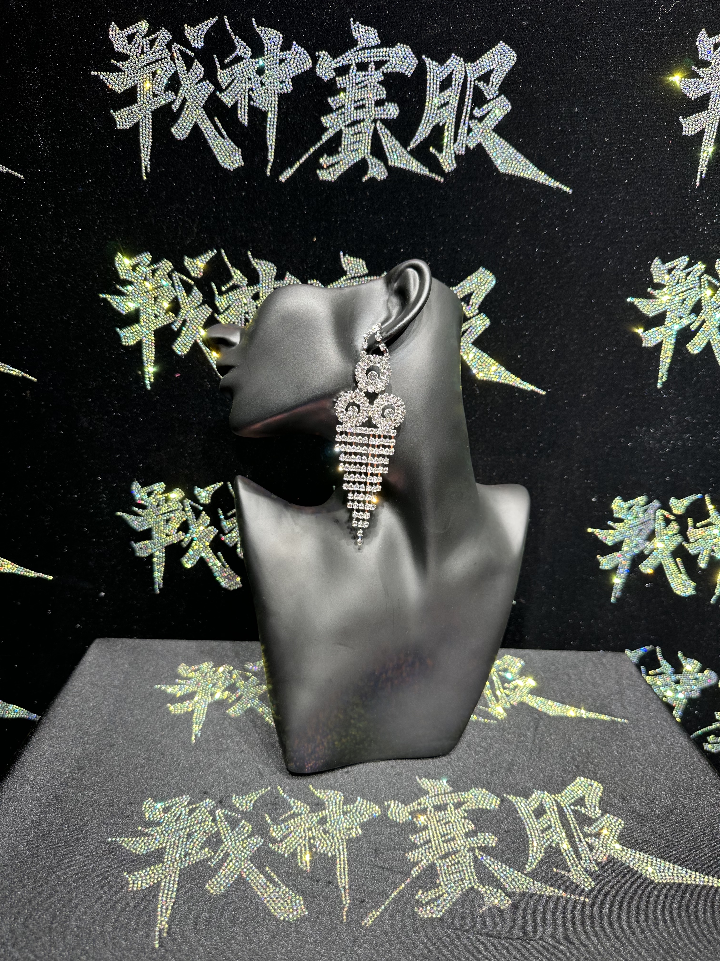 PE08 Rhinestone Earrings for Bikini Competitions Jewelry by ProSuits