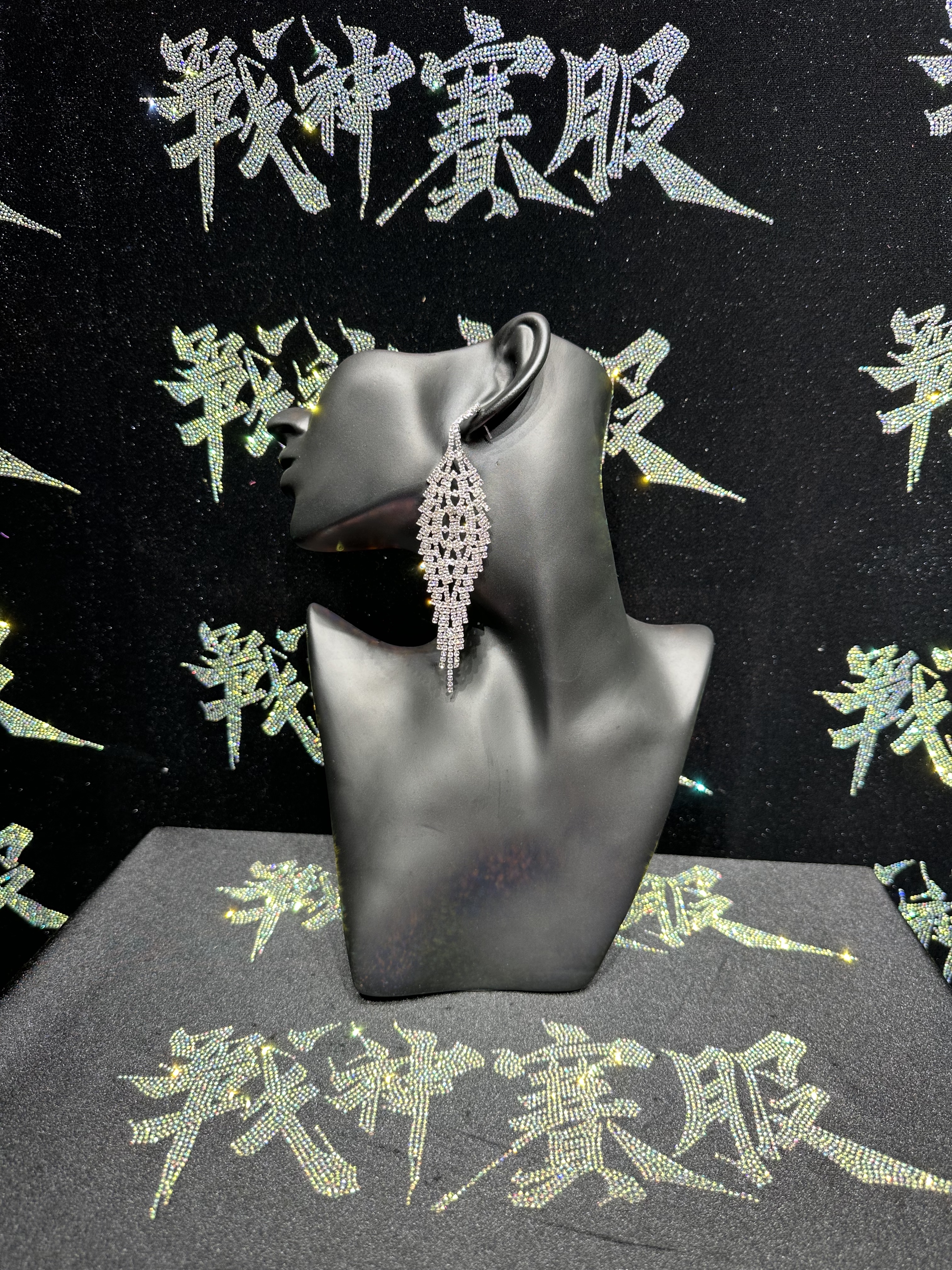 PE22 Rhinestone Earrings for Bikini Competitions Jewelry by ProSuits