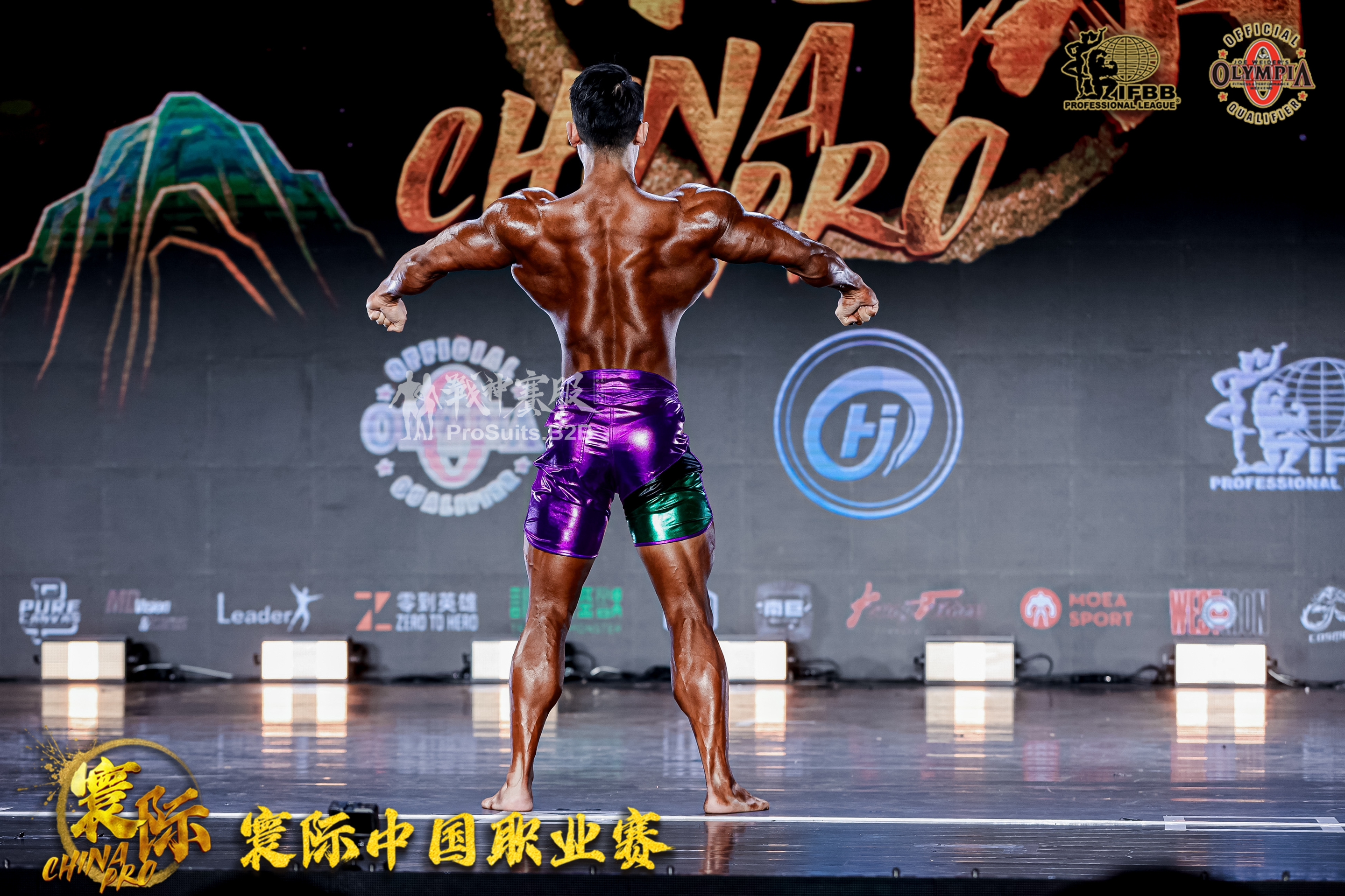 MP069 Boardshorts Custom-Made for Men's Physique ProSuits Junxin Liu
