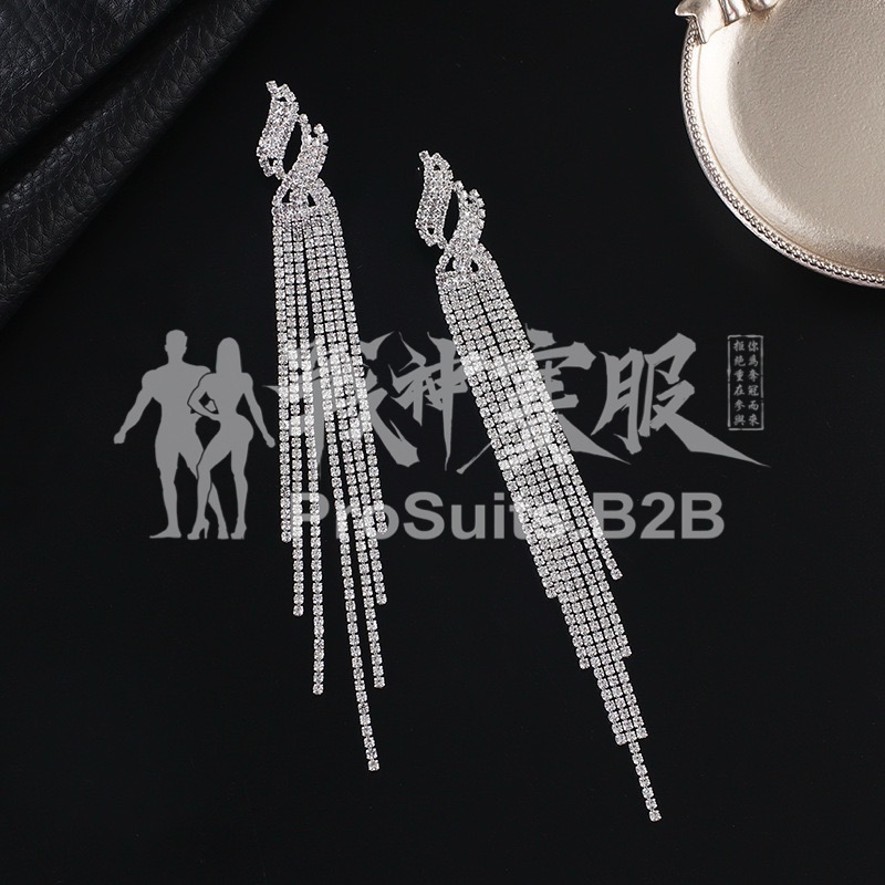 PE17 Rhinestone Earrings for Bikini Competitions Jewelry by ProSuits