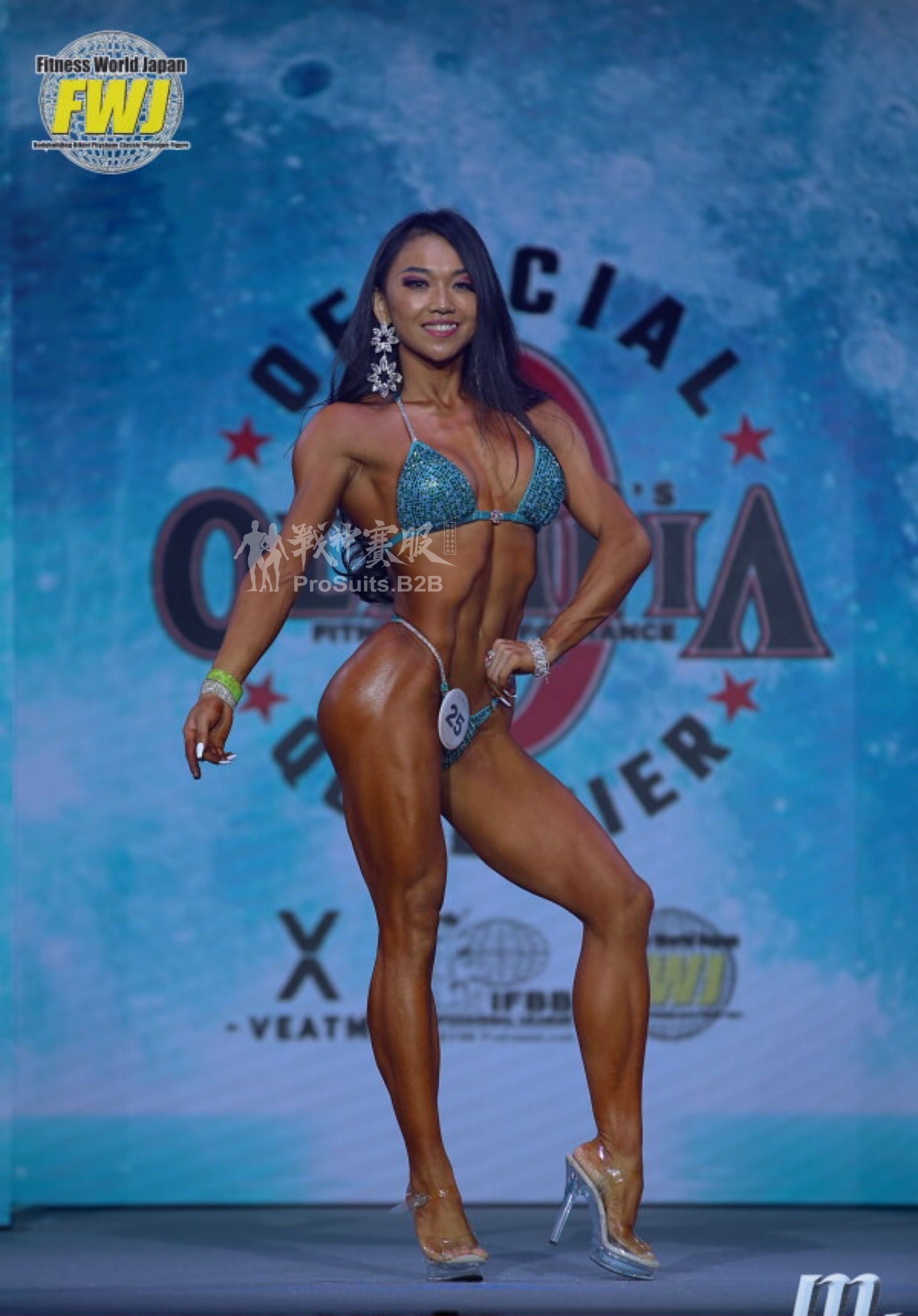 BK5-006 Competition Bikini Custom-Made for Bikini and Wellness ProSuits Chanyu Xu