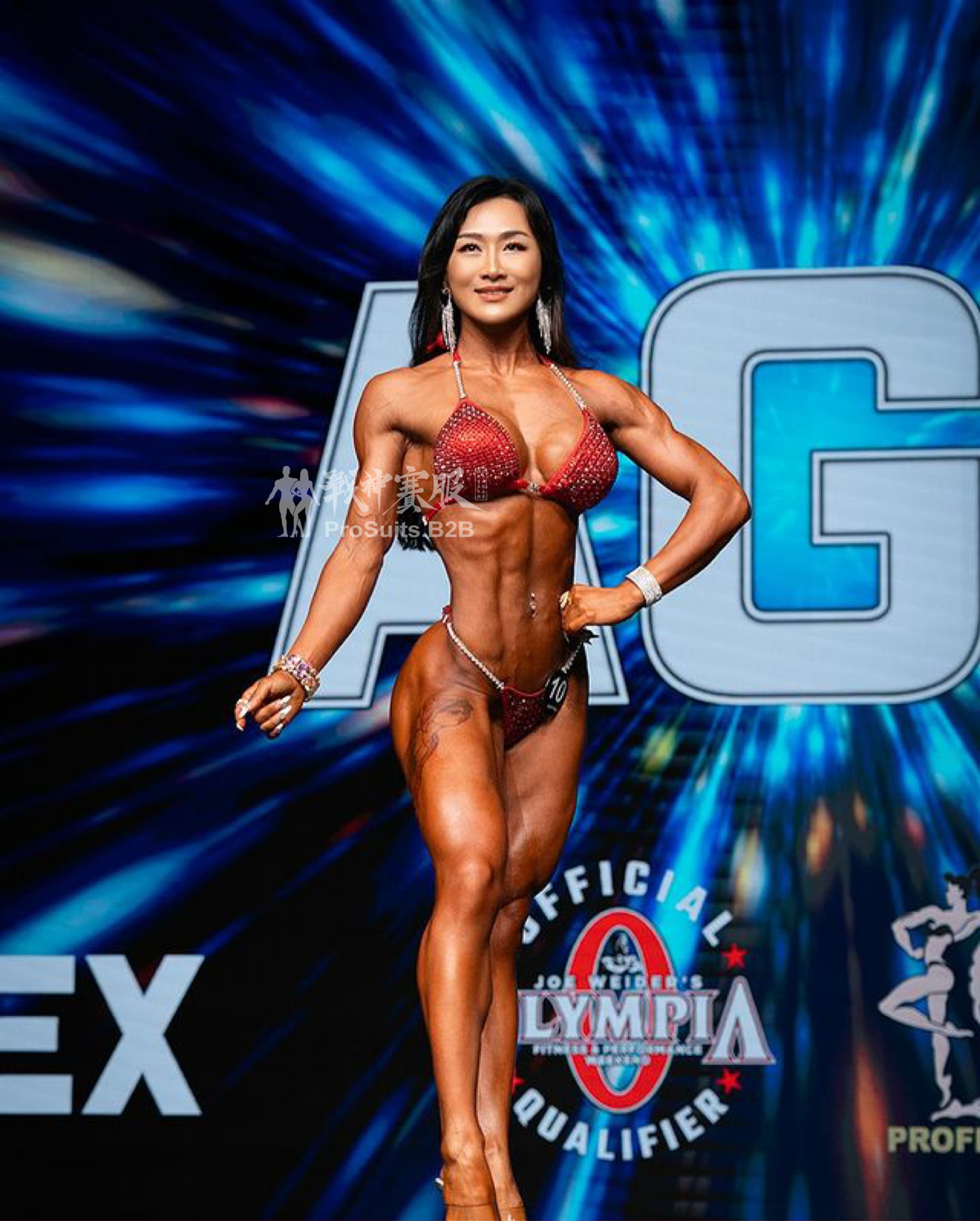 BK2-001 Competition Bikini Custom-Made for Bikini or Wellness Mengru Zhang