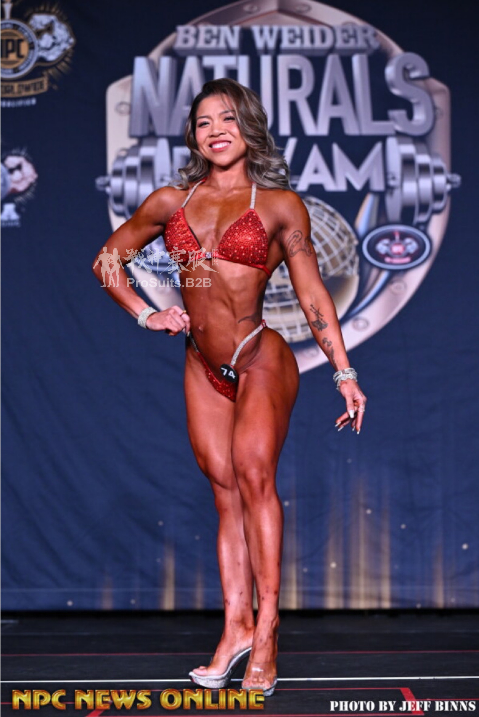 BK4-020 Competition Bikini Custom-Made for Bikini and Wellness ProSuits Winglam Lee