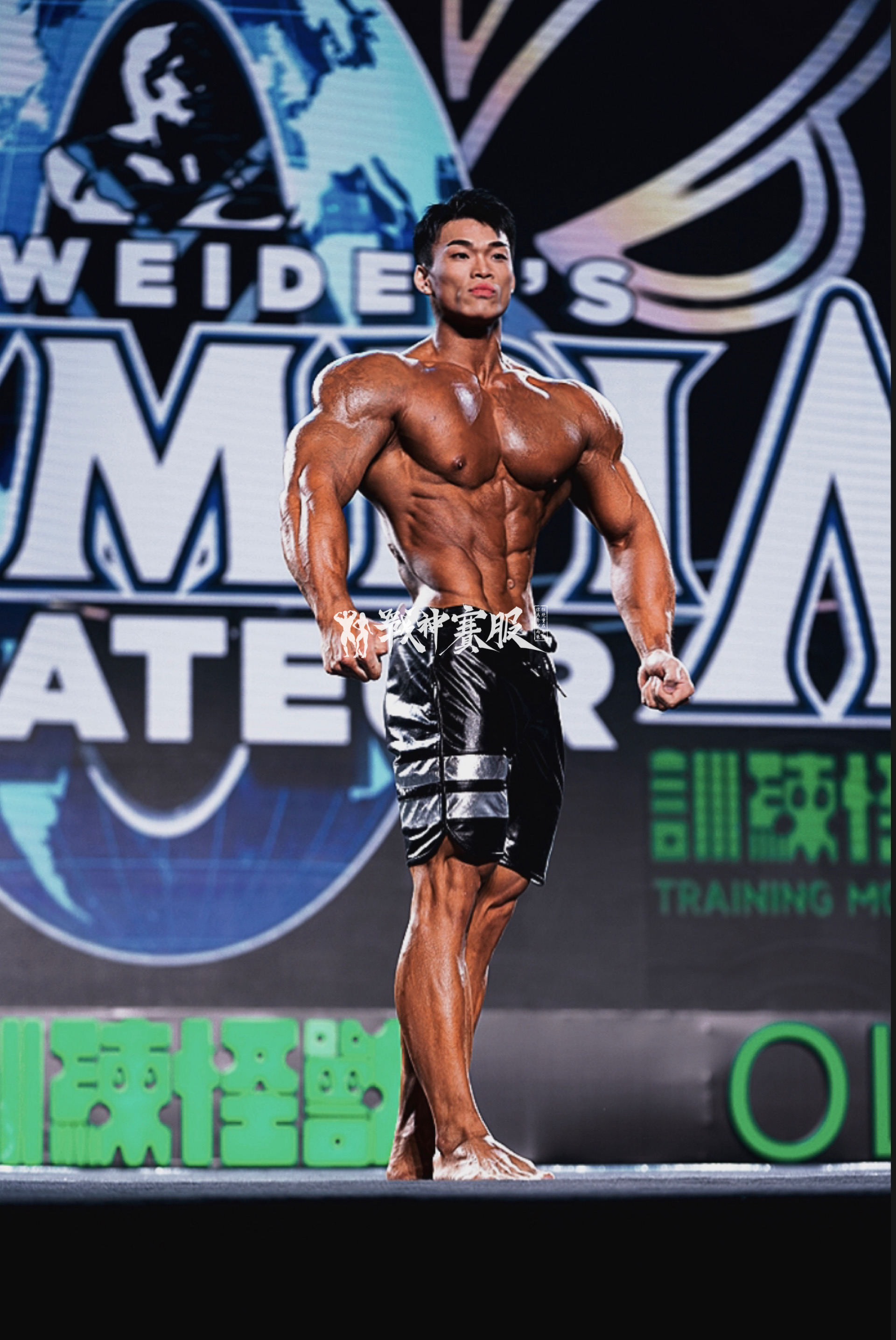 MP113 Boardshorts Custom-Made for Men's Physique ProSuits Xiaokang Wang