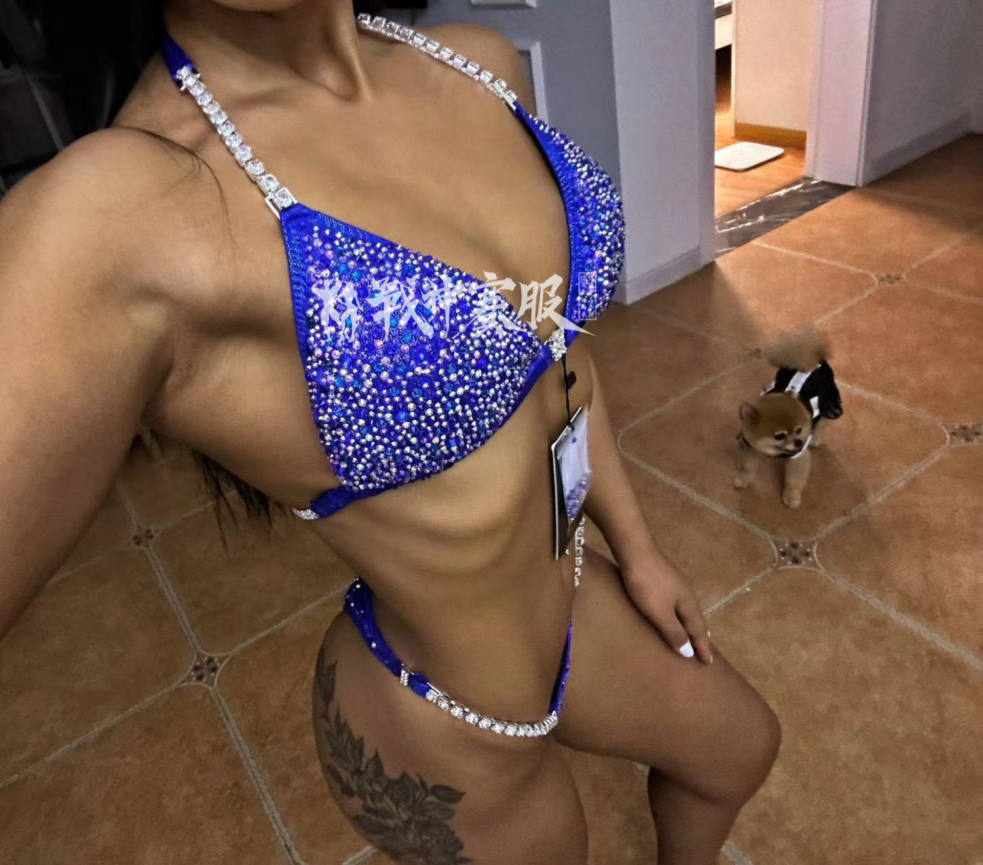 BK6-047 Competition Bikini Custom-Made for Bikini and Wellness ProSuits Liyi Guo