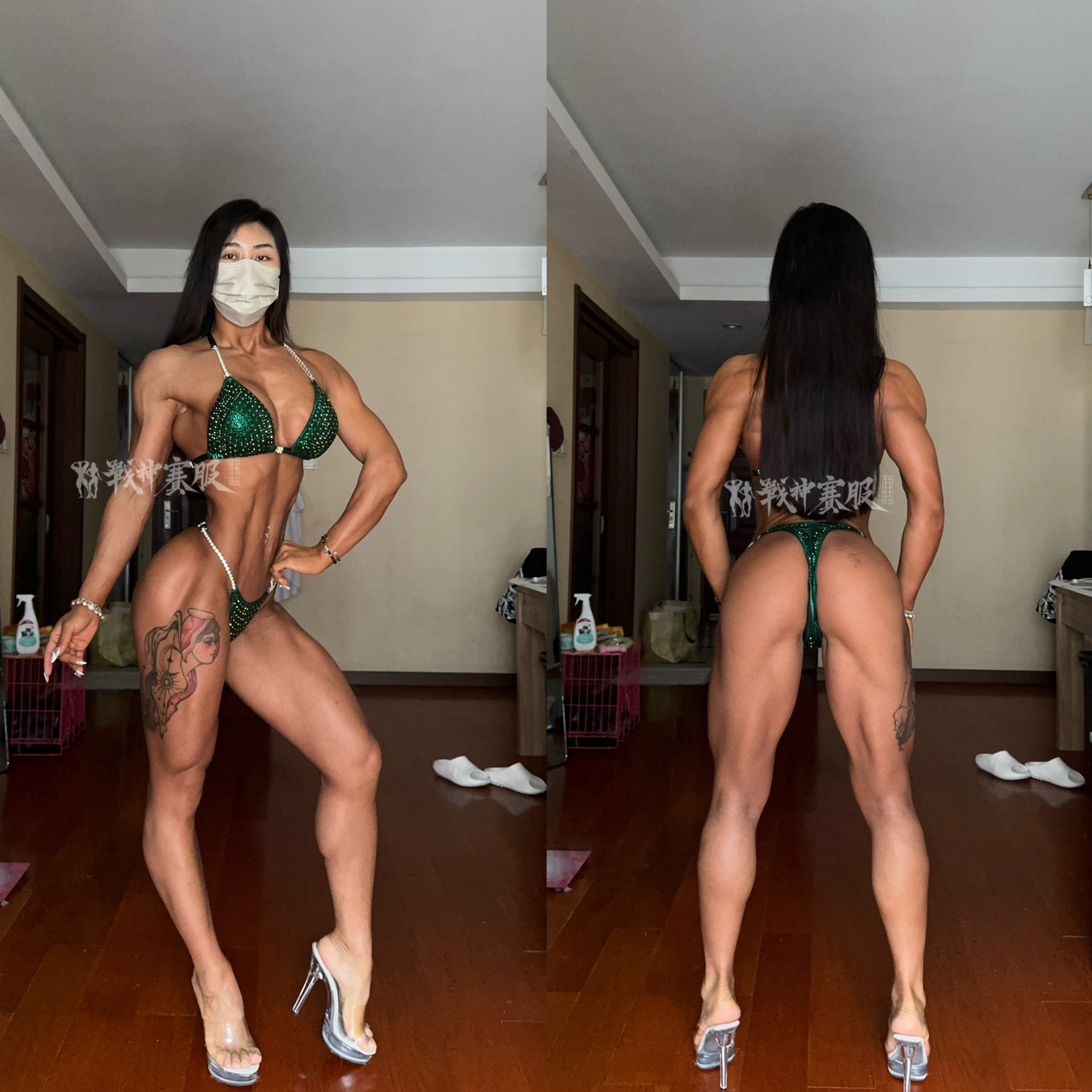 BK2-013 Competition Bikini Custom-Made for Bikini and Wellness ProSuits Mengru Zhang