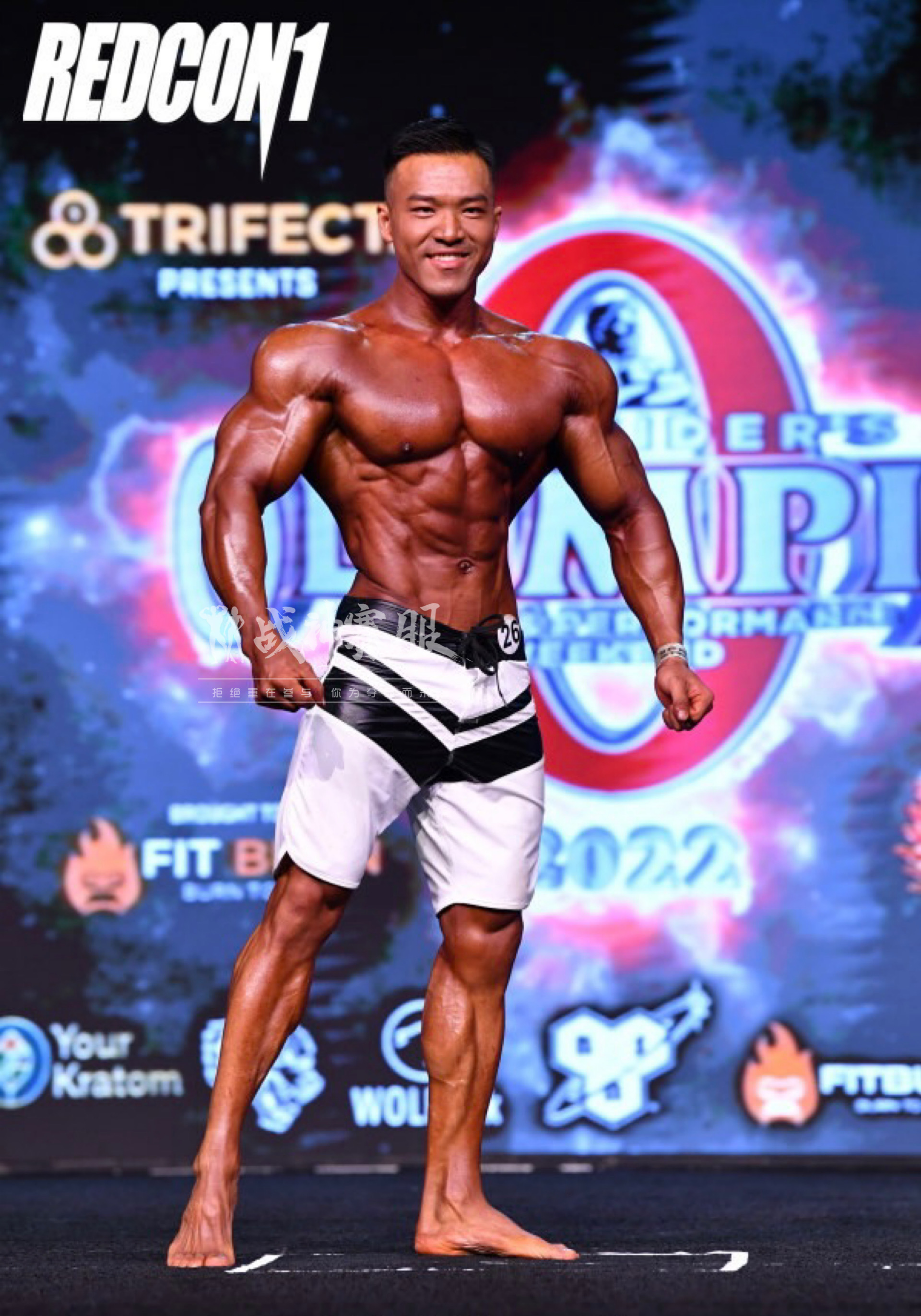 MP006 Boardshorts Custom-Made for Men's Physique ProSuits Juxian He