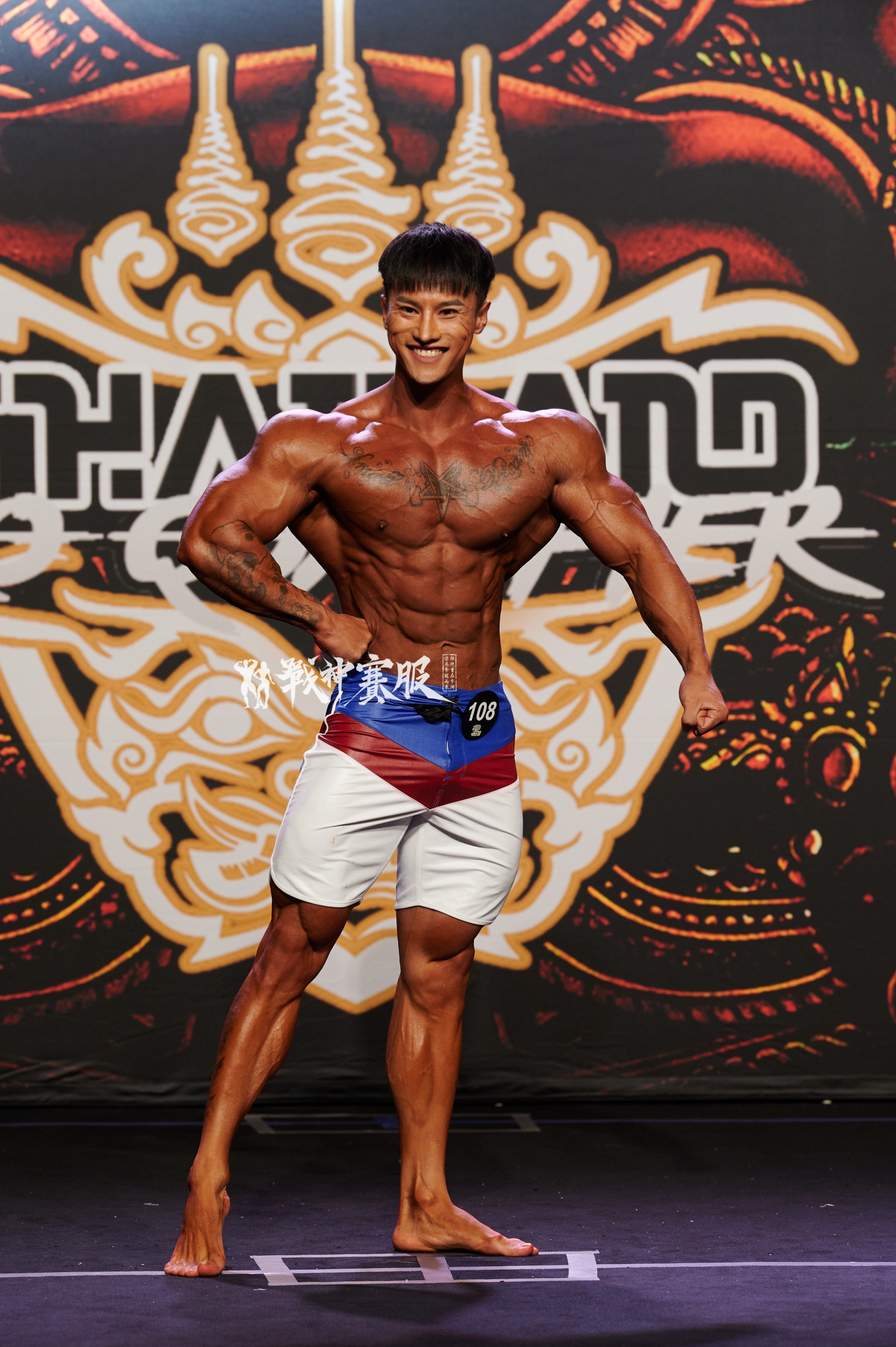 MP101 Boardshorts Custom-Made for Men's Physique ProSuits Yiqu Huang