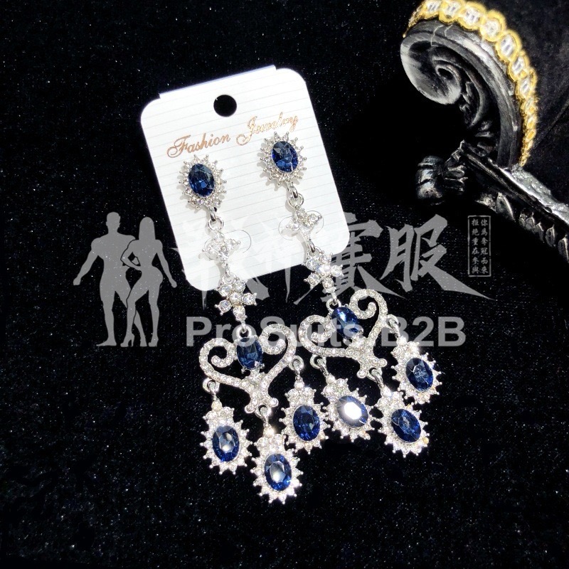 PE13 Rhinestone Earrings for Bikini Competitions Jewelry by ProSuits