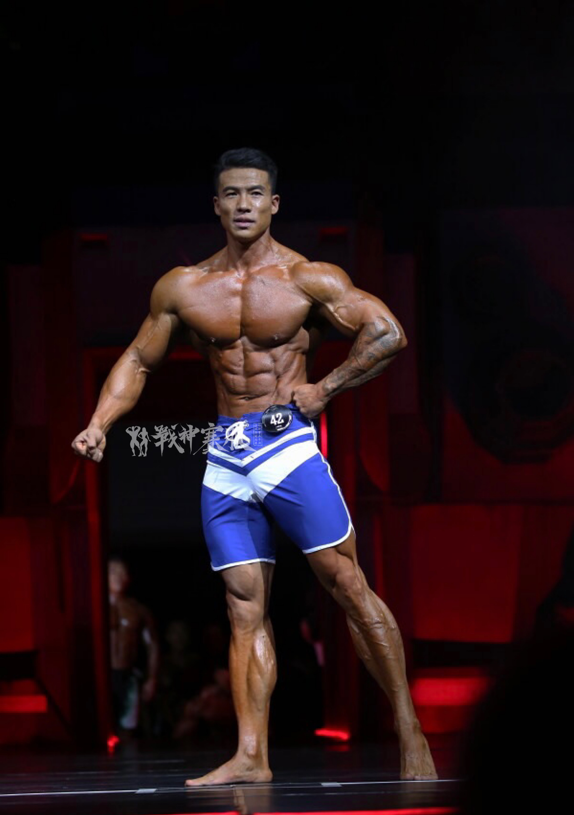 MP022 Boardshorts Custom-Made for Men's Physique ProSuits Jian Chen