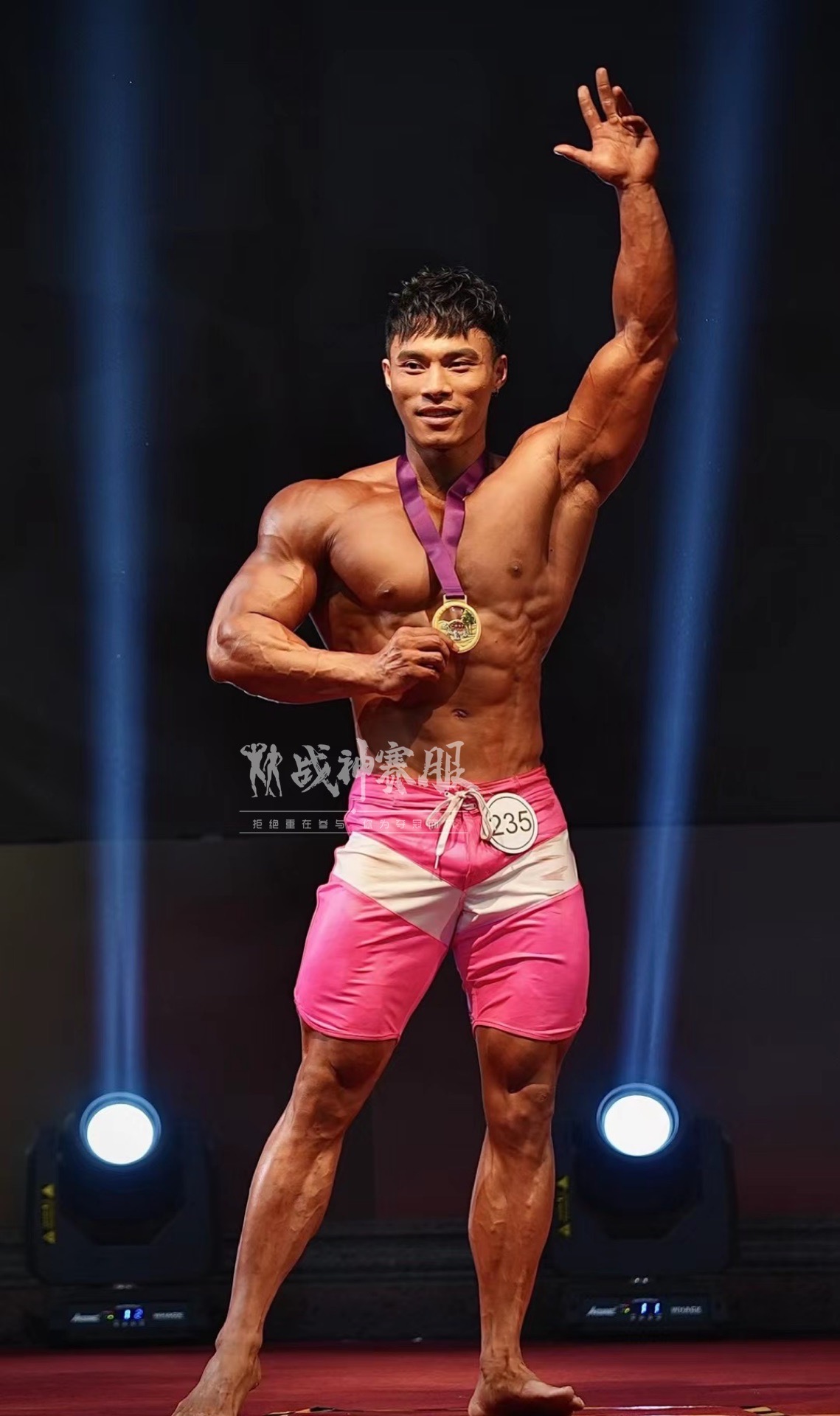 MP058 Boardshorts Custom-Made for Men's Physique ProSuits Jie Luo