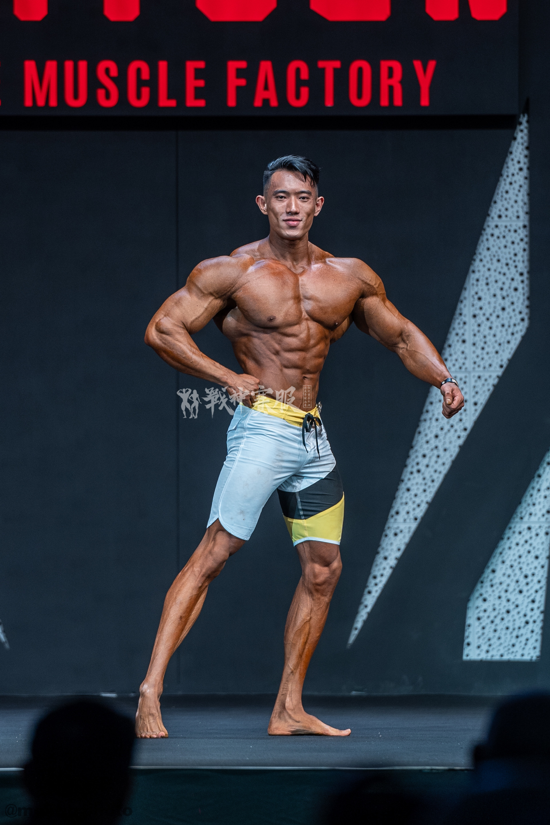 MP064 Boardshorts Custom-Made for Men's Physique ProSuits Kunzhi Jiang