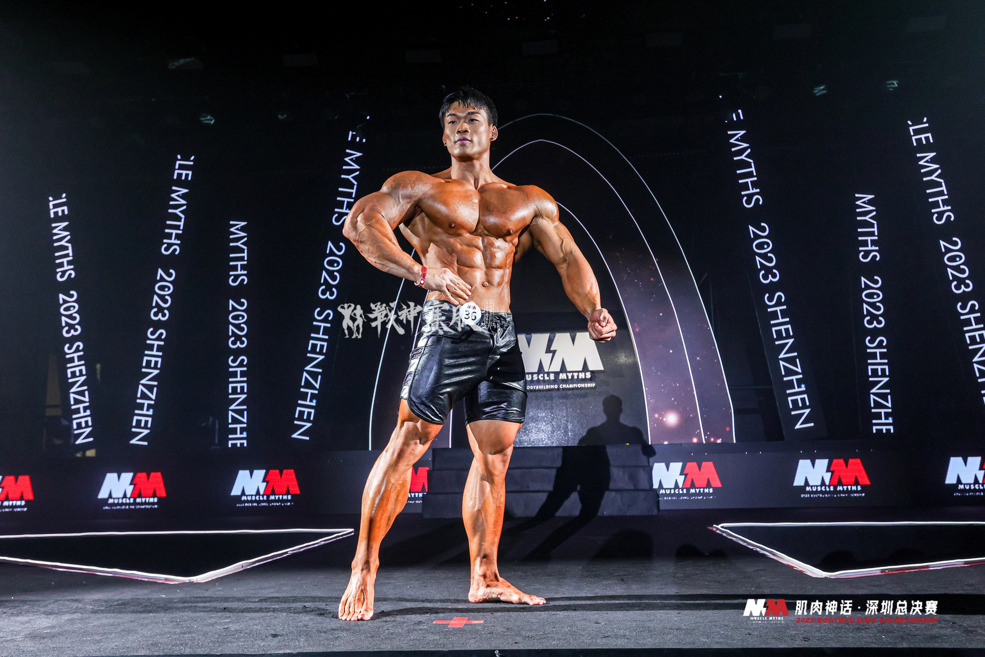 MP144 Boardshorts Custom-Made for Men's Physique ProSuits Xiaokang Wang