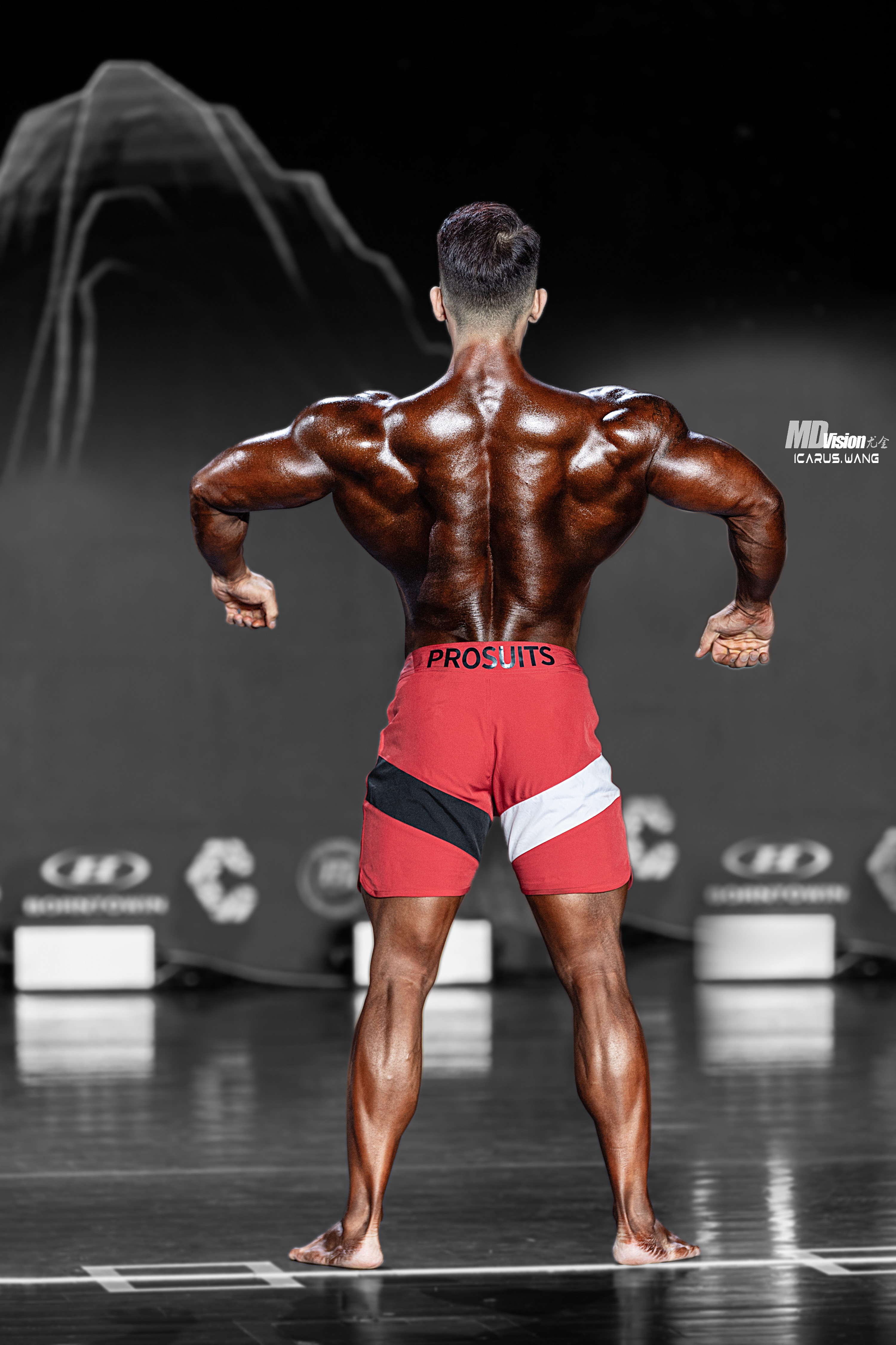 MP173 Boardshorts Custom-Made for Men's Physique ProSuits Zhihua Liu