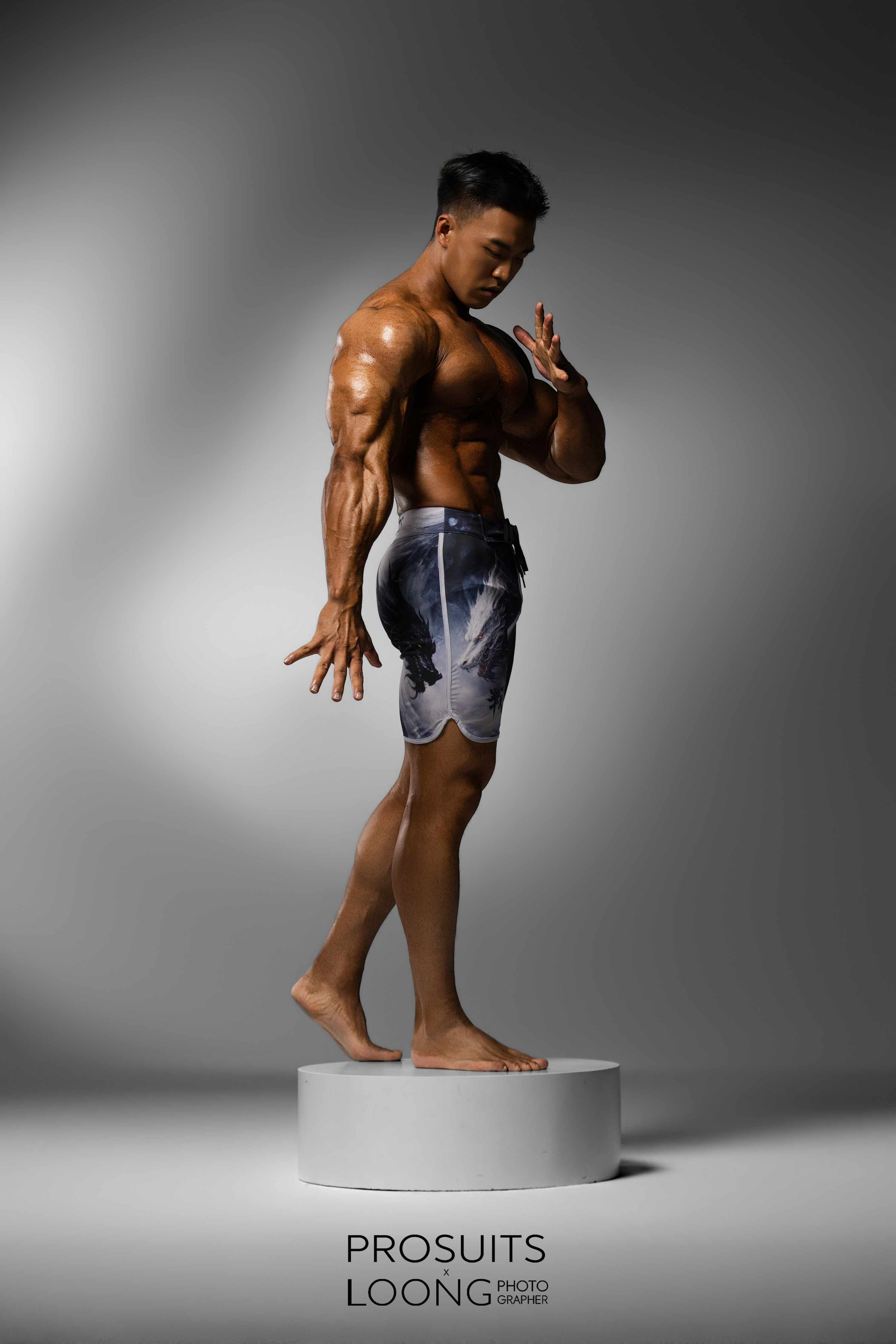 MP192 "Dragon Slayer" Boardshorts SML for Men's Physique ProSuits Kai Rui