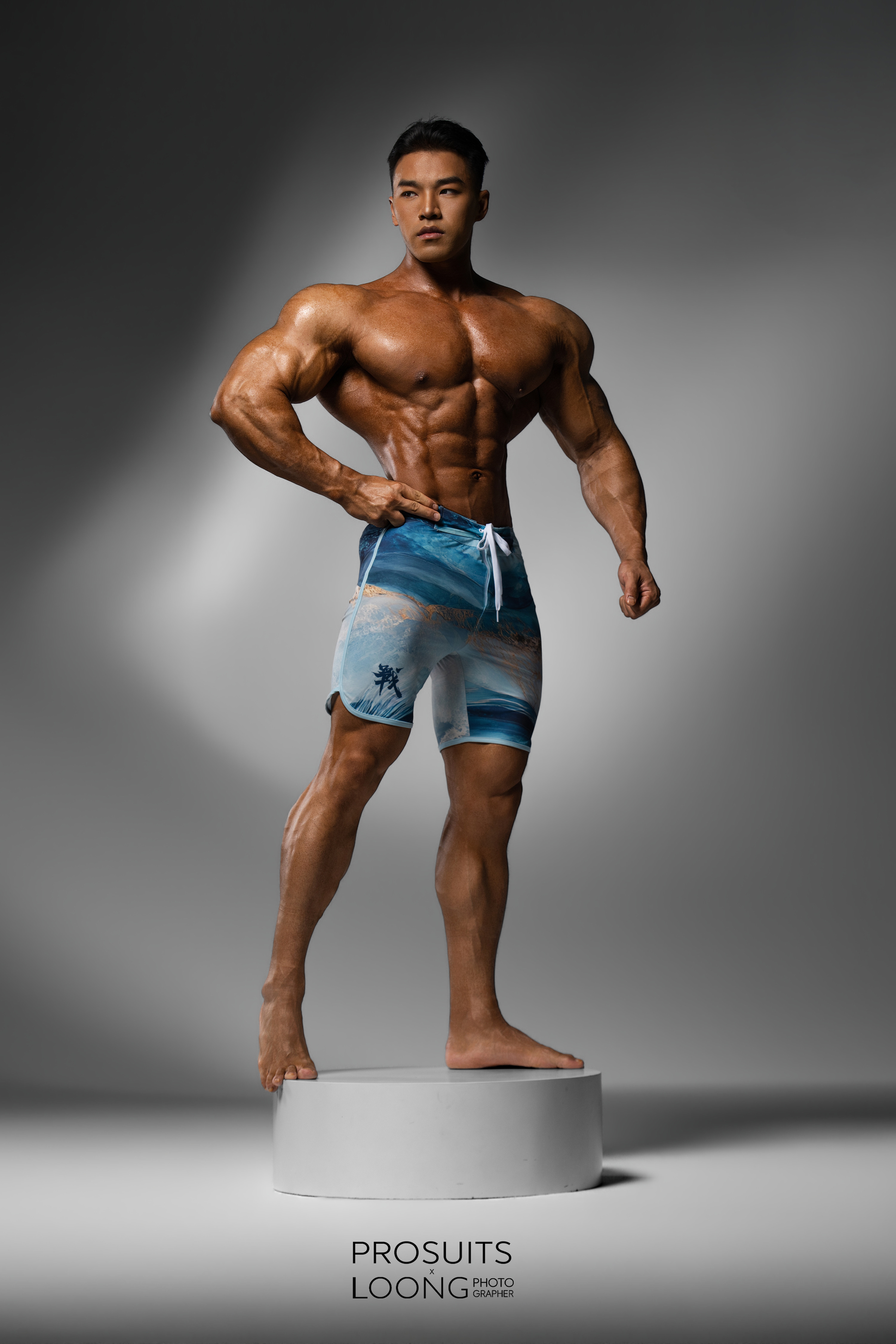 MP189 "Ocean Star" Boardshorts SML for Men's Physique ProSuits Heng Zhao