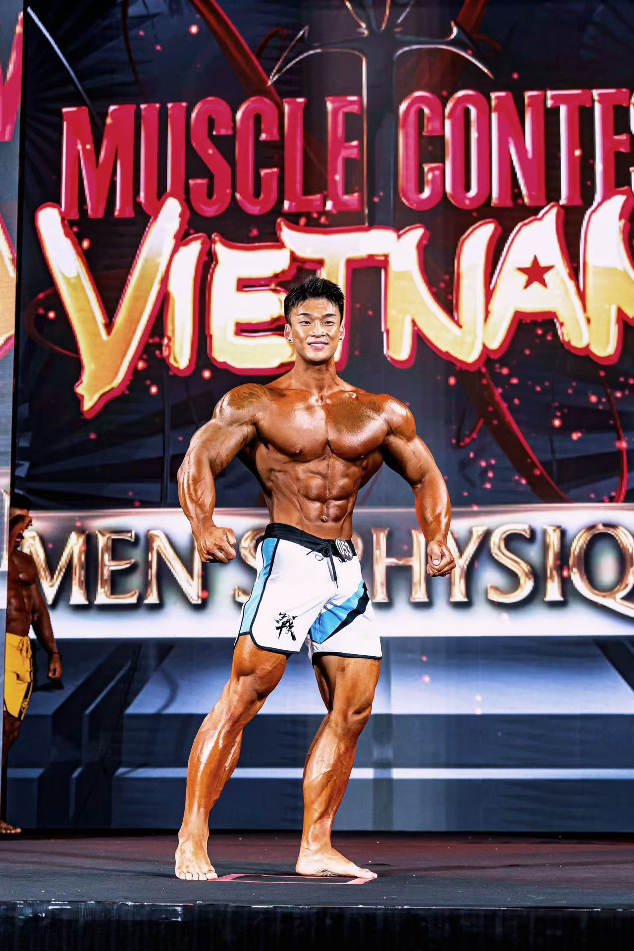 MP175 Boardshorts Custom-Made for Men's Physique ProSuits Xiaokang Wang