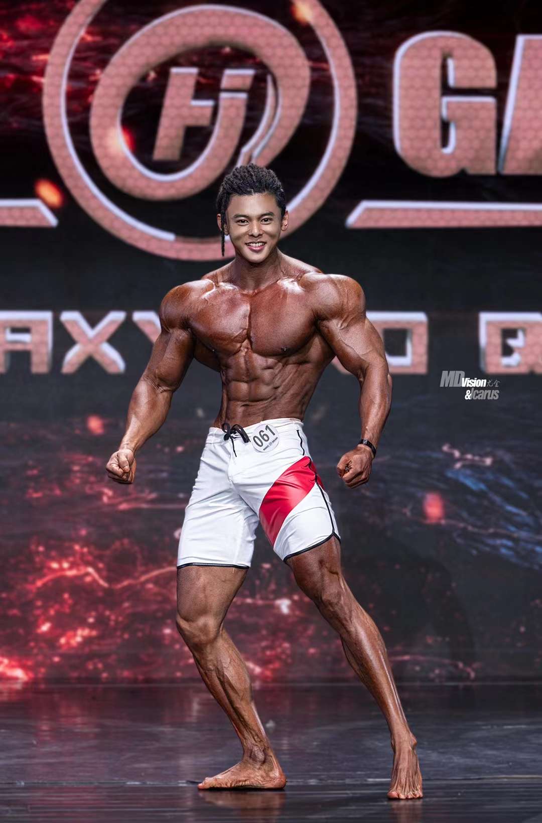 MP065 Boardshorts Custom-Made for Men's Physique ProSuits Shangyi Wu